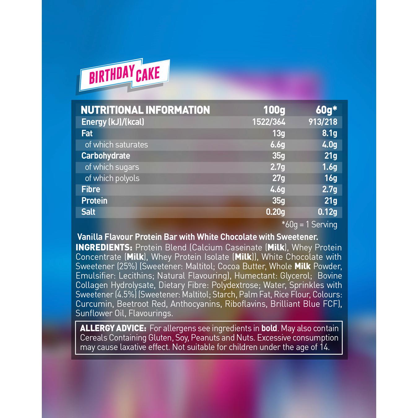 Grenade Birthday Cake Vanilla Flavour 60g thumbnail 6