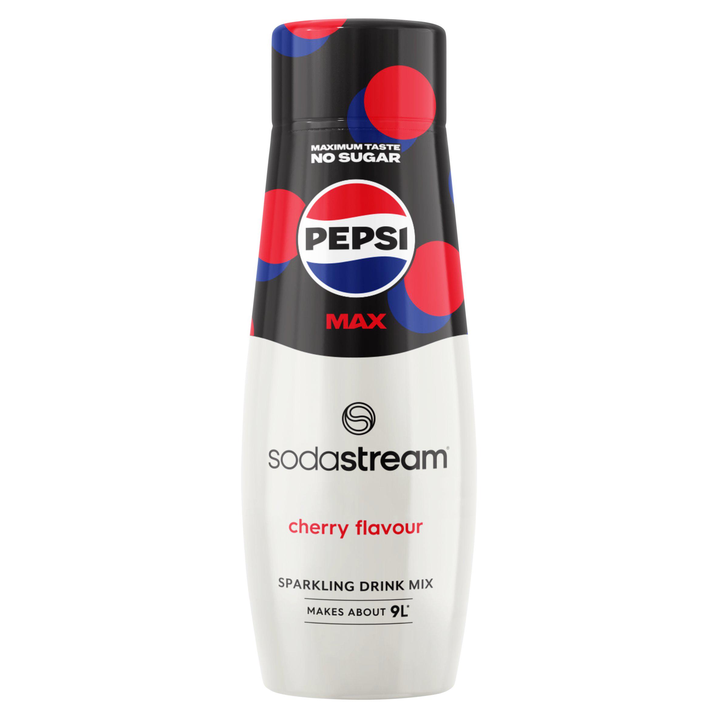 Pepsi Max Sodastream Sparkling Drink Mix Cherry Flavour 440ml