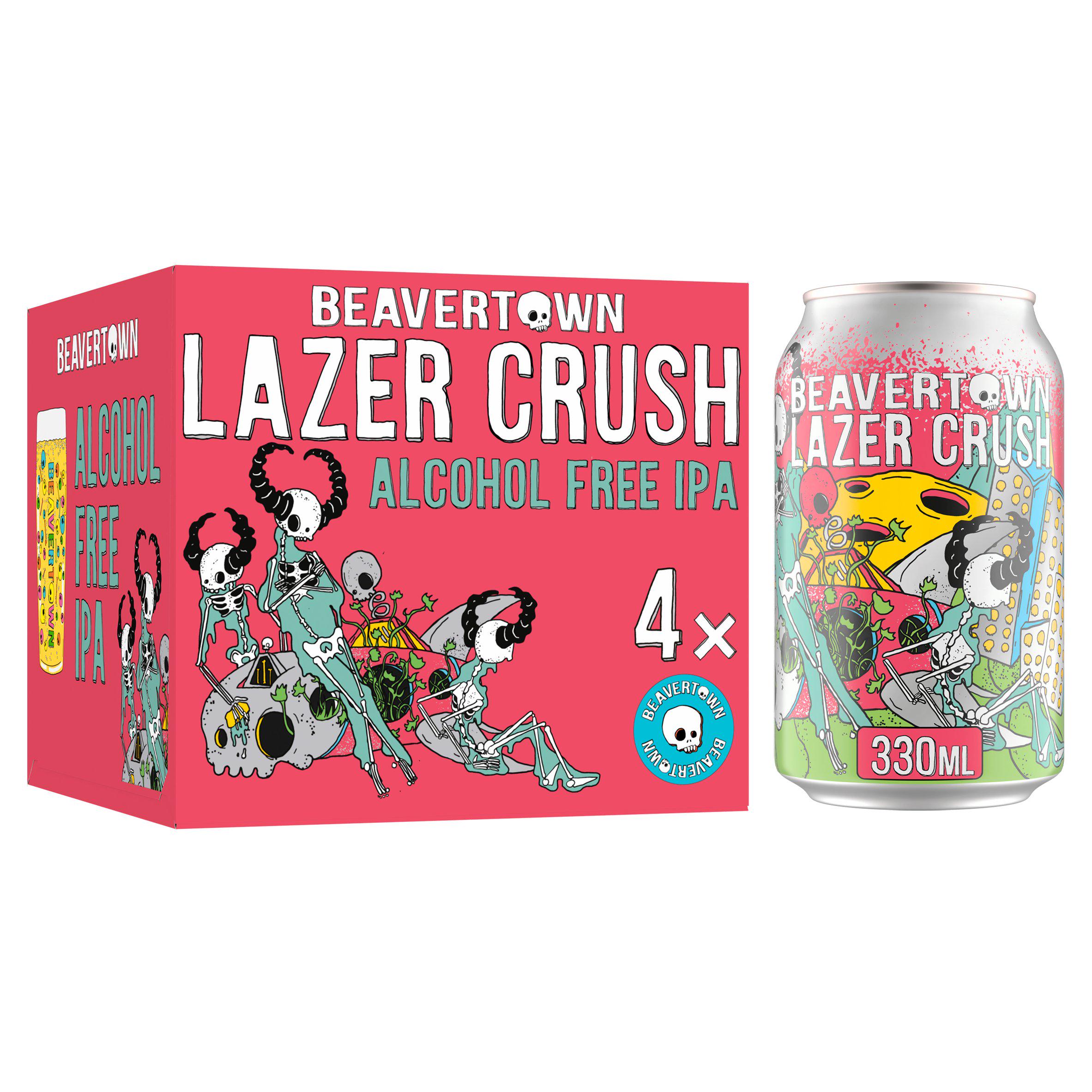 Beavertown Lazer Crush Alcohol Free IPA 4 x 330ml