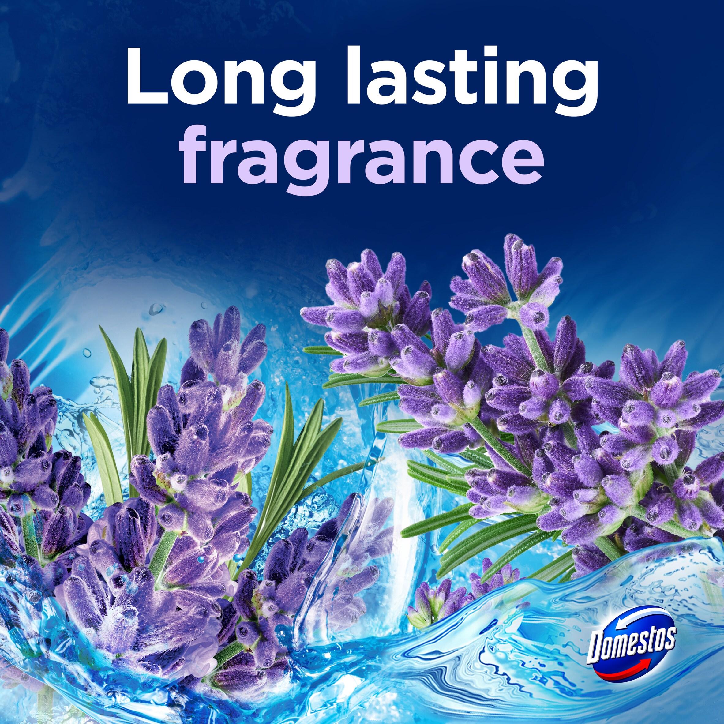 Domestos Power 5 Lavender Toilet Freshener Rim Block Cleaner Duo Pack 2x50g thumbnail 5