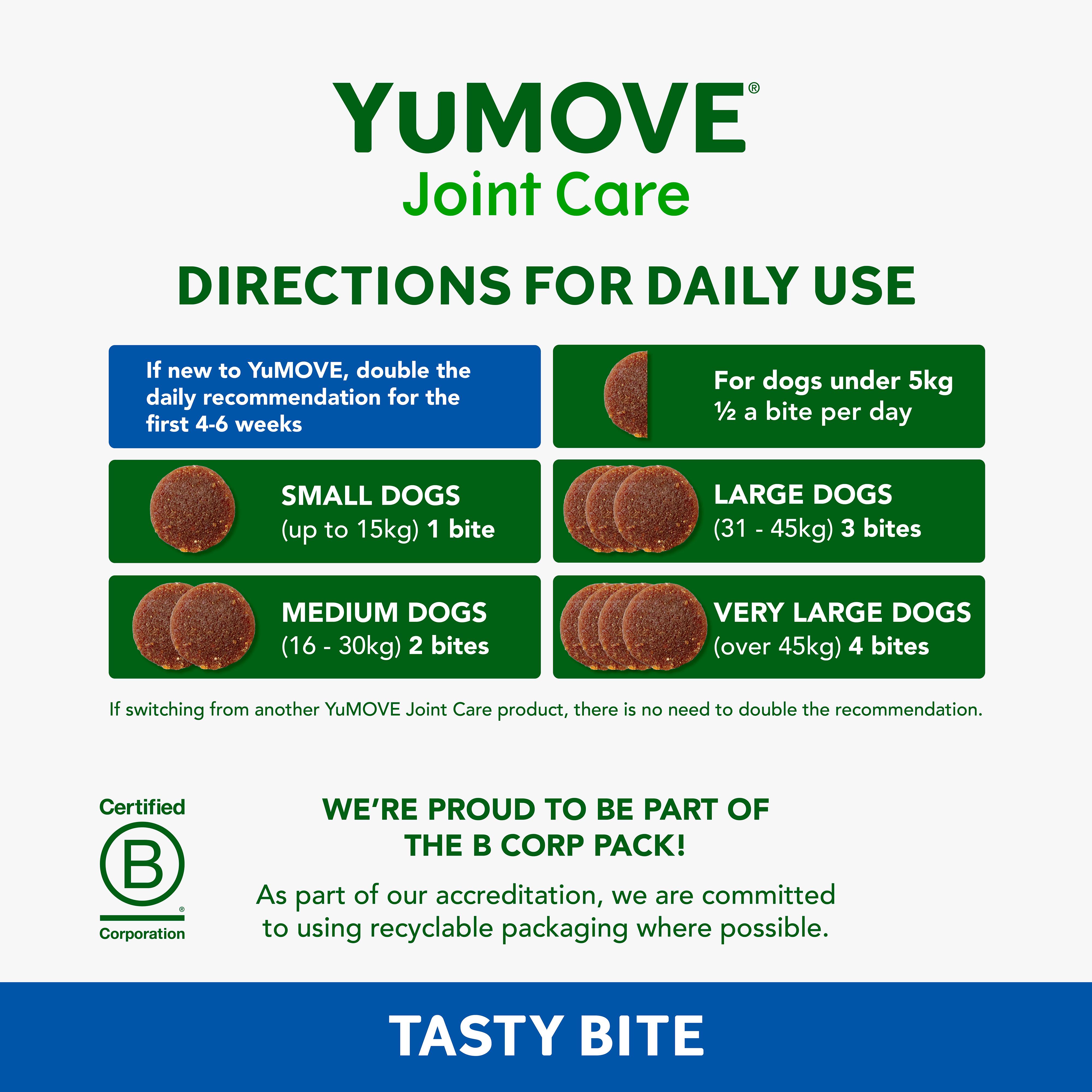 Yumove Joint Care Daily Bites for Senior Dogs Tasty Bites x60 150g thumbnail 5