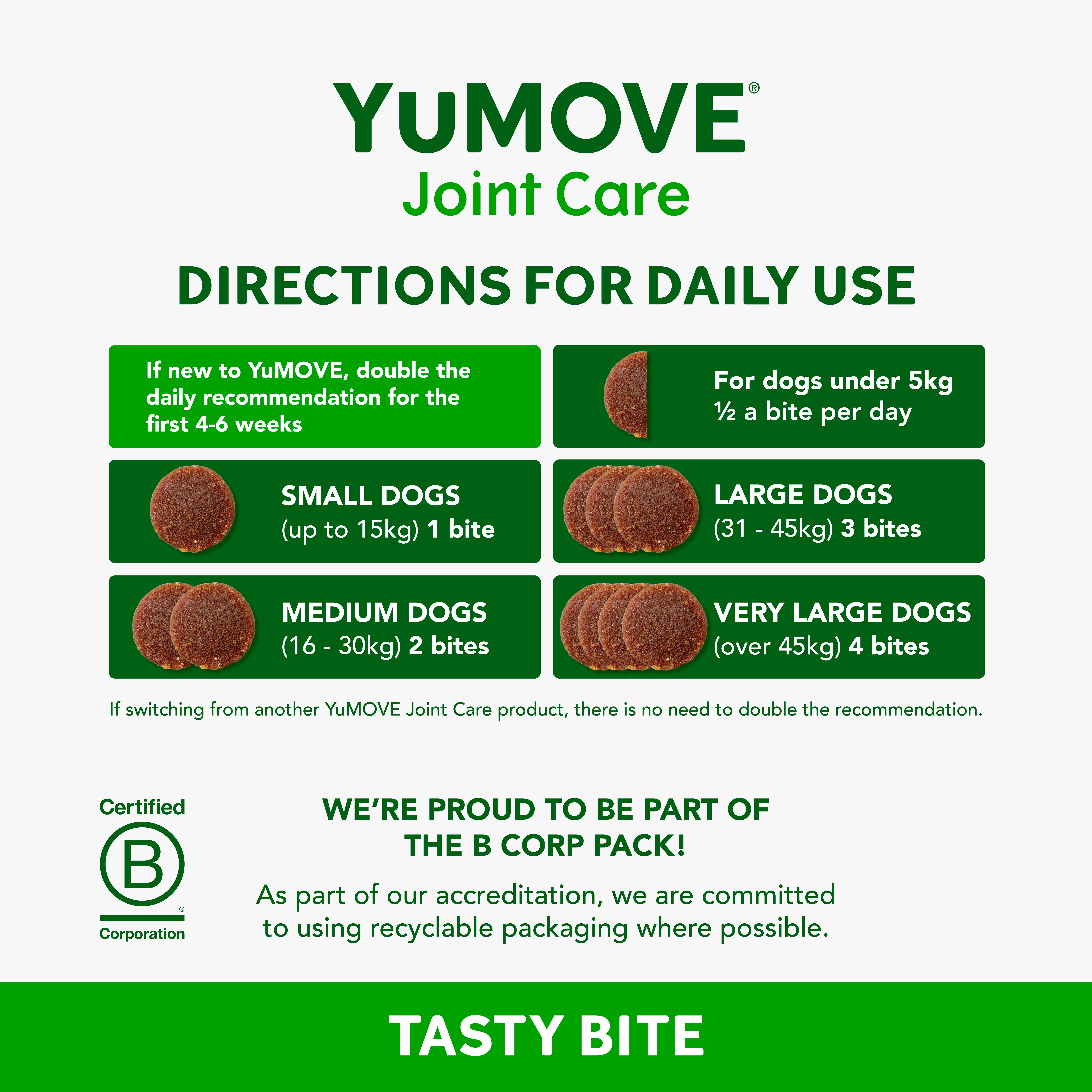 Yumove Joint Care Daily Tasty Bites For Adult Dogs x60 150g thumbnail 5