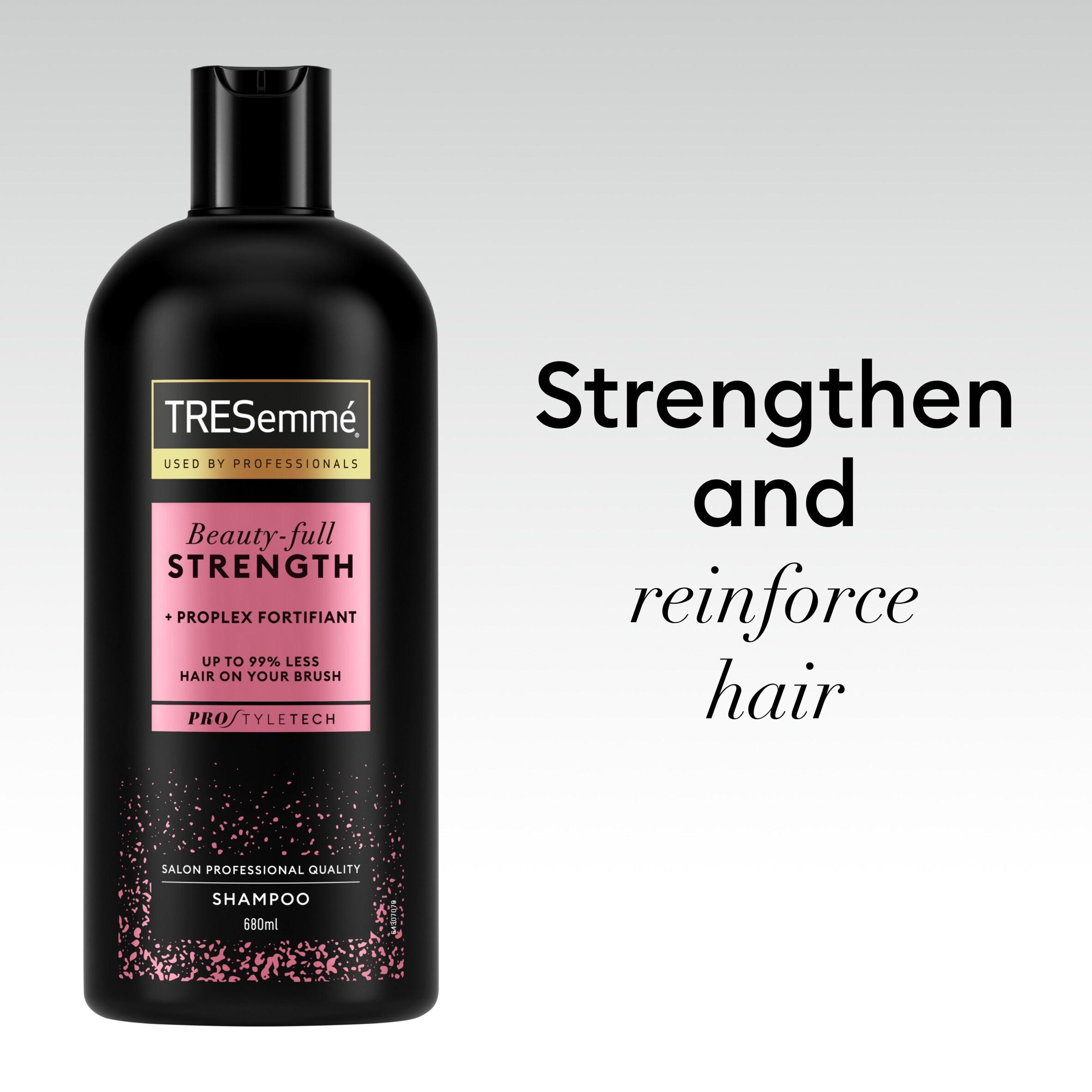 TRESemmé Beauty Full Strength ProPlex Shampoo Repairs Damaged Hair for a Fuller Look 680ml thumbnail 5