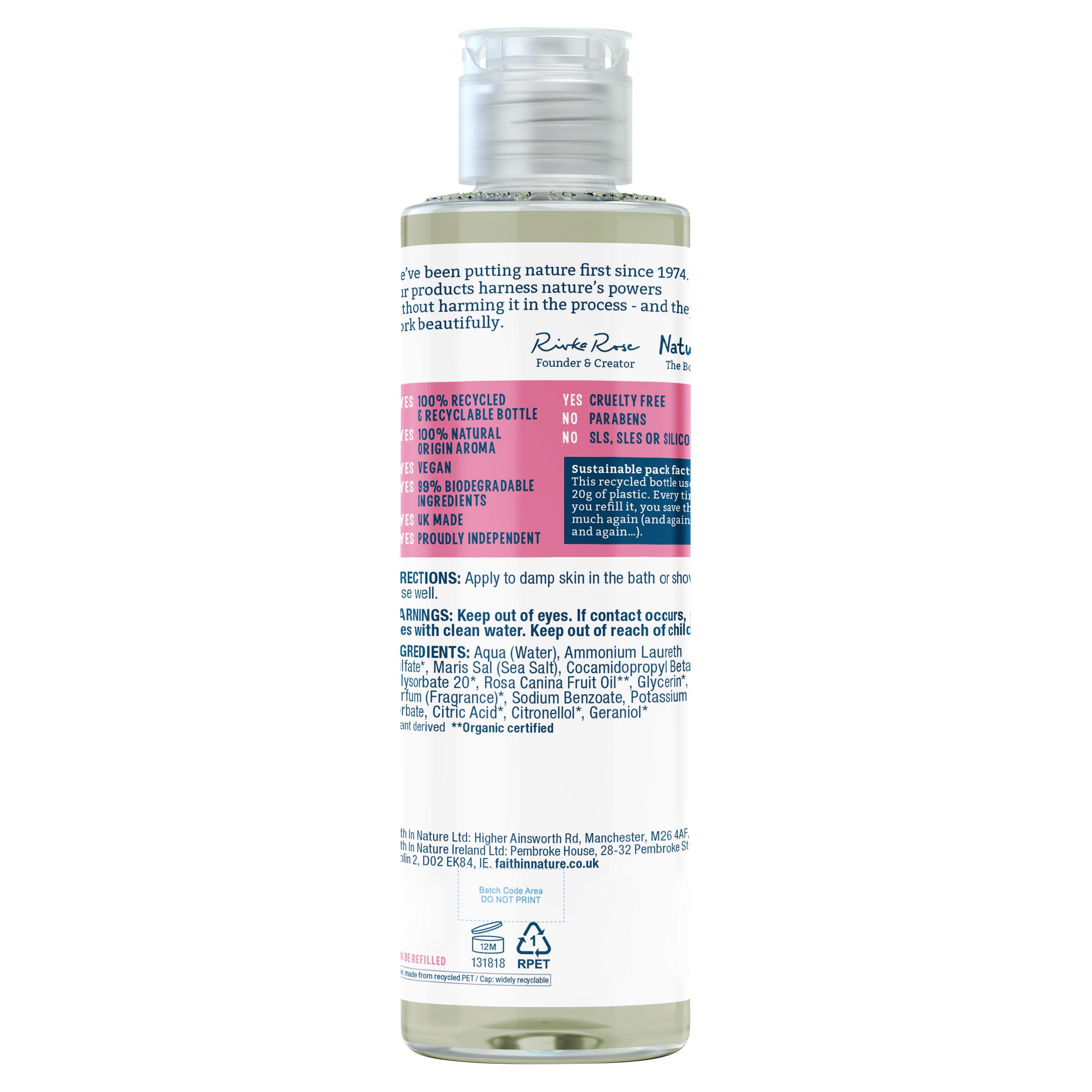 Faith in Nature Wild Rose Body Wash 300ml thumbnail 2