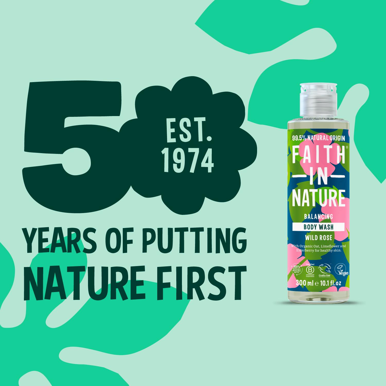 Faith in Nature Wild Rose Body Wash 300ml thumbnail 3