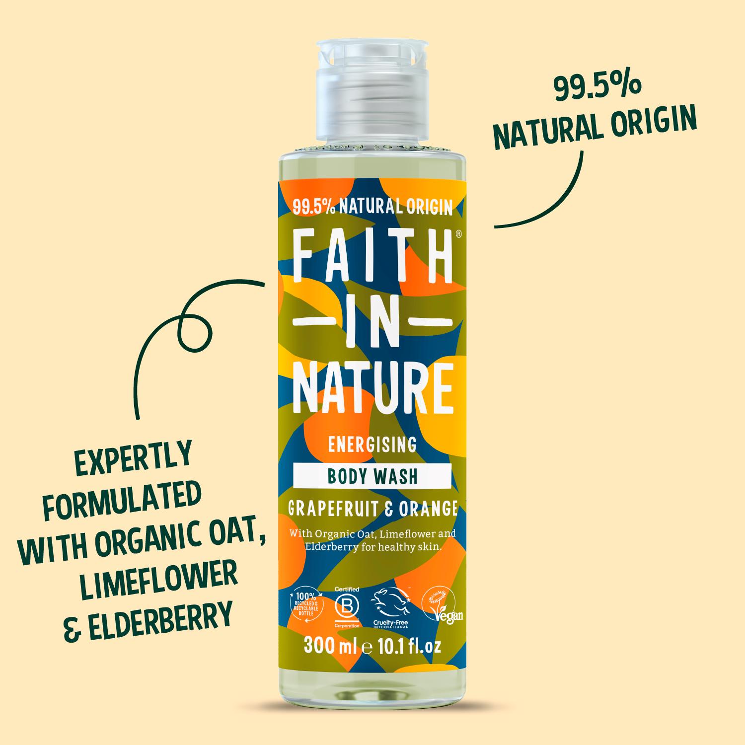 Faith in Nature Grapefruit & Orange Body Wash 300ml thumbnail 6