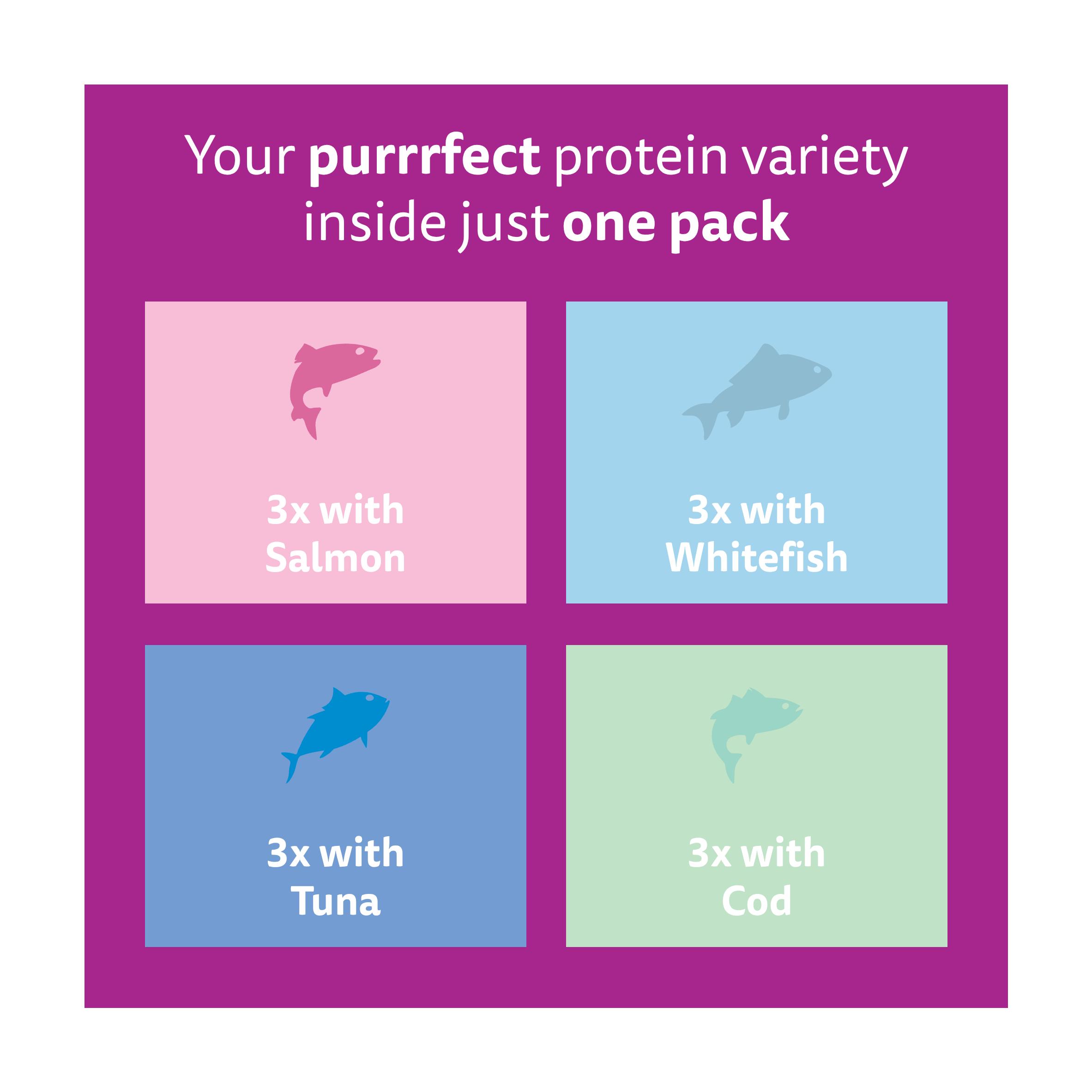 Whiskas 1+ Fish Favourites in Jelly Adult Wet Cat Food Pouches 12 x 85g thumbnail 5