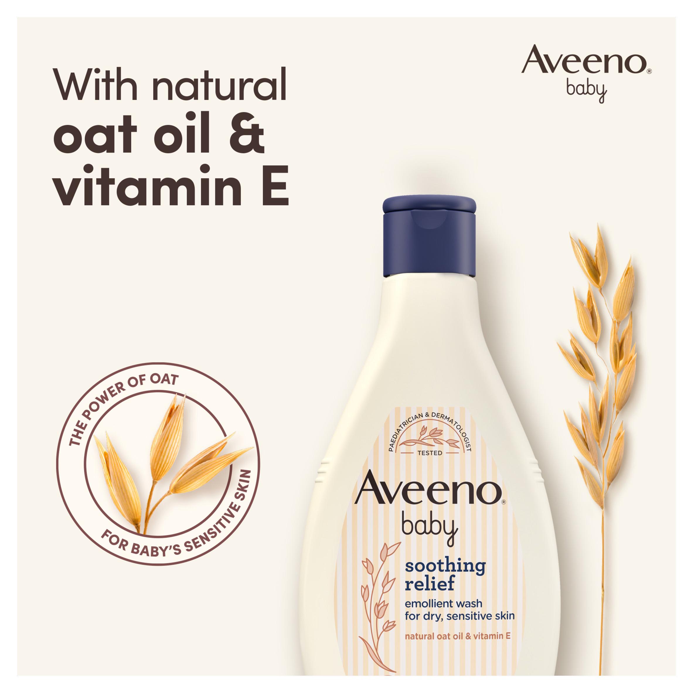 Aveeno Soothing Relief Emollient Dry Skin Baby Wash 250ml thumbnail 3