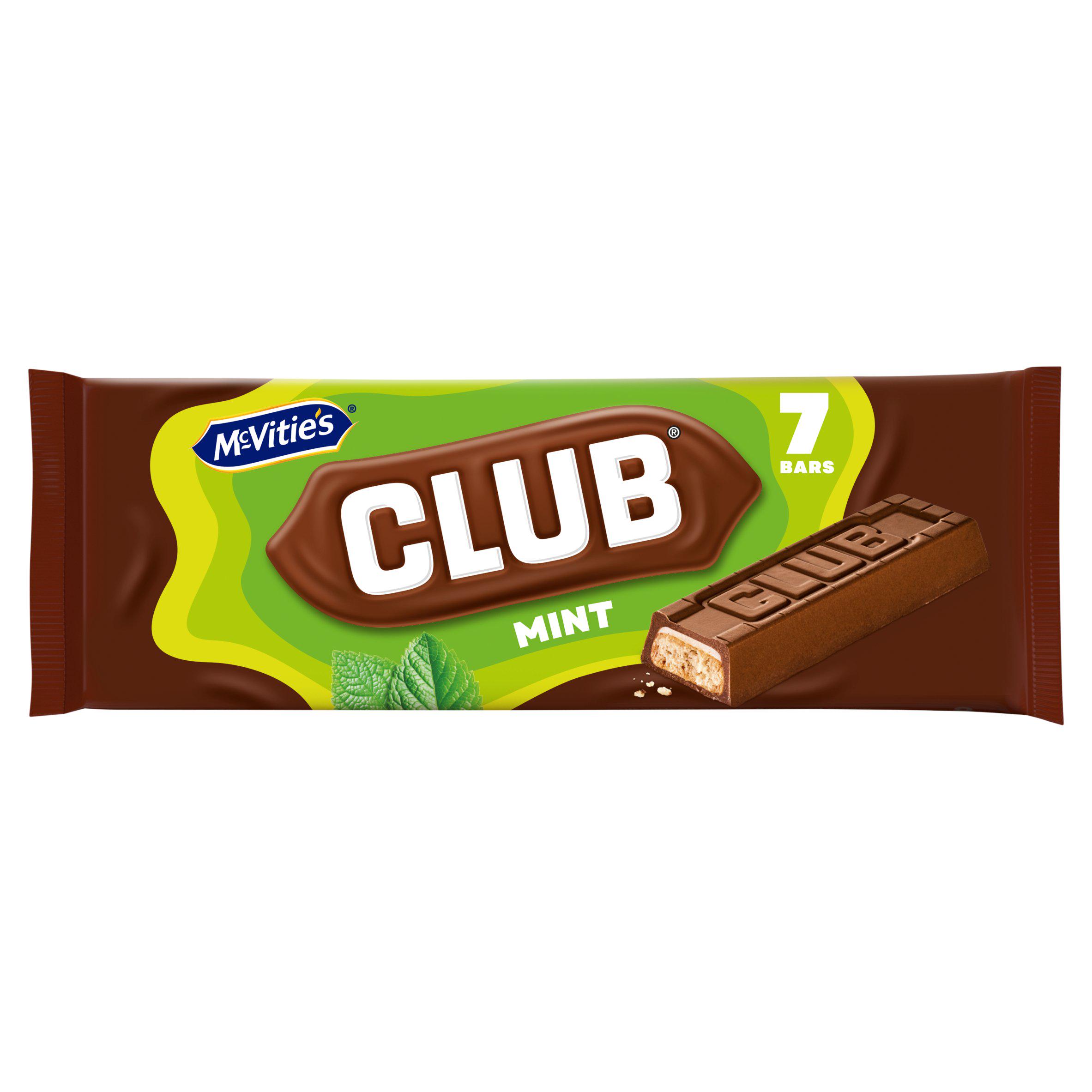 McVitie's Club Mint Biscuit Bar Multipack