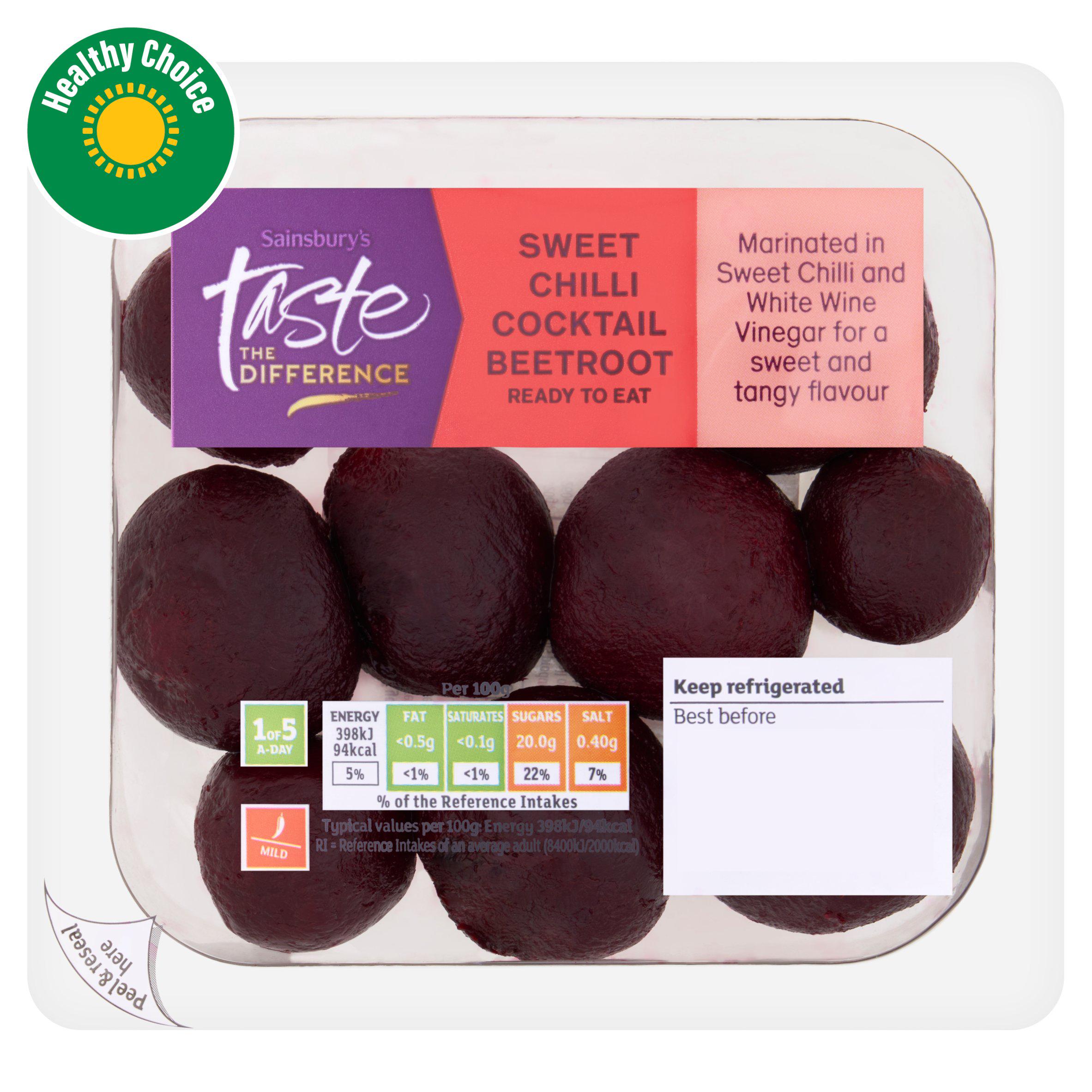 Sainsbury's Sweet Chilli Beetroot, Taste the Difference 200g