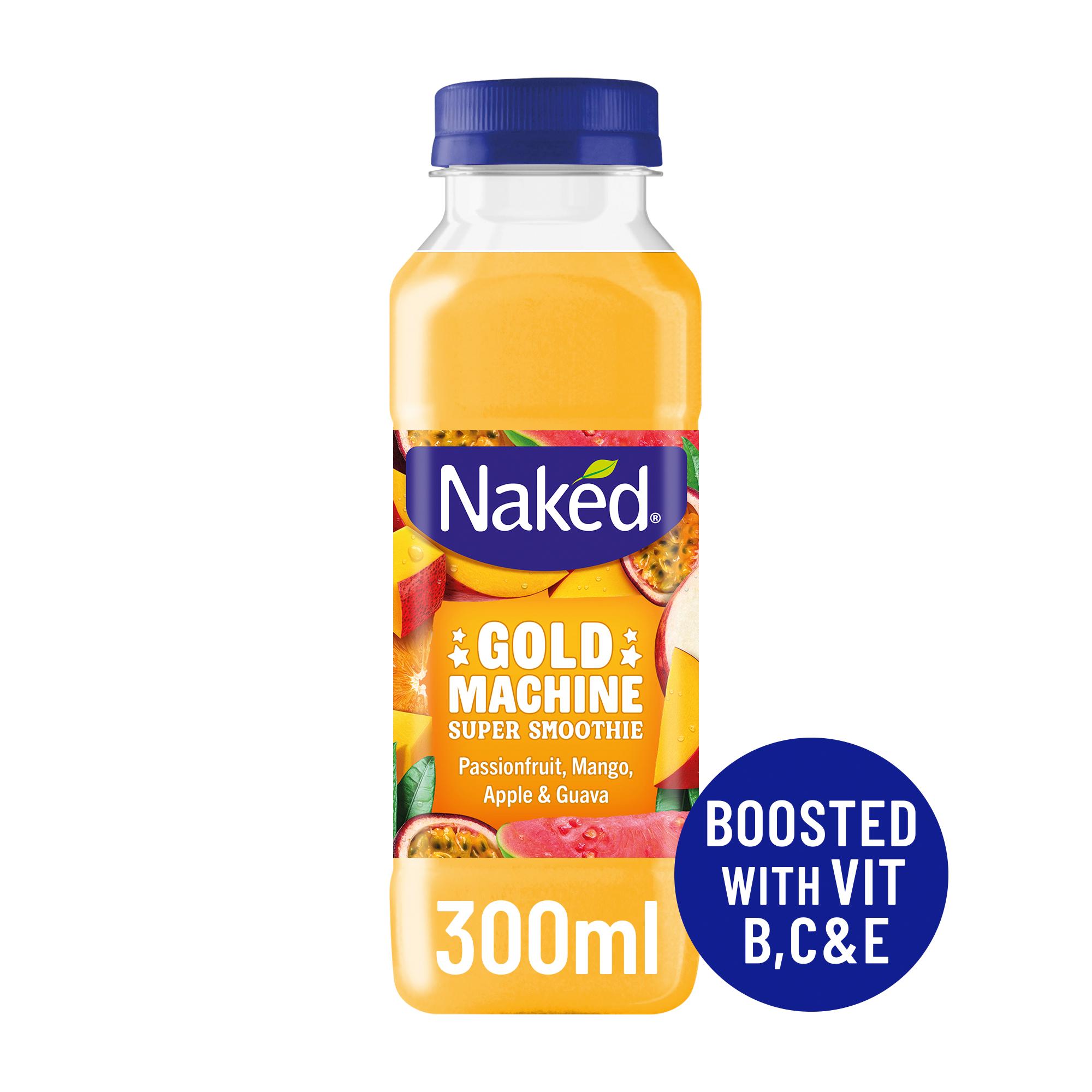 Naked Gold Machine Passionfruit Mango & Guava Super Smoothie 300ml thumbnail 2