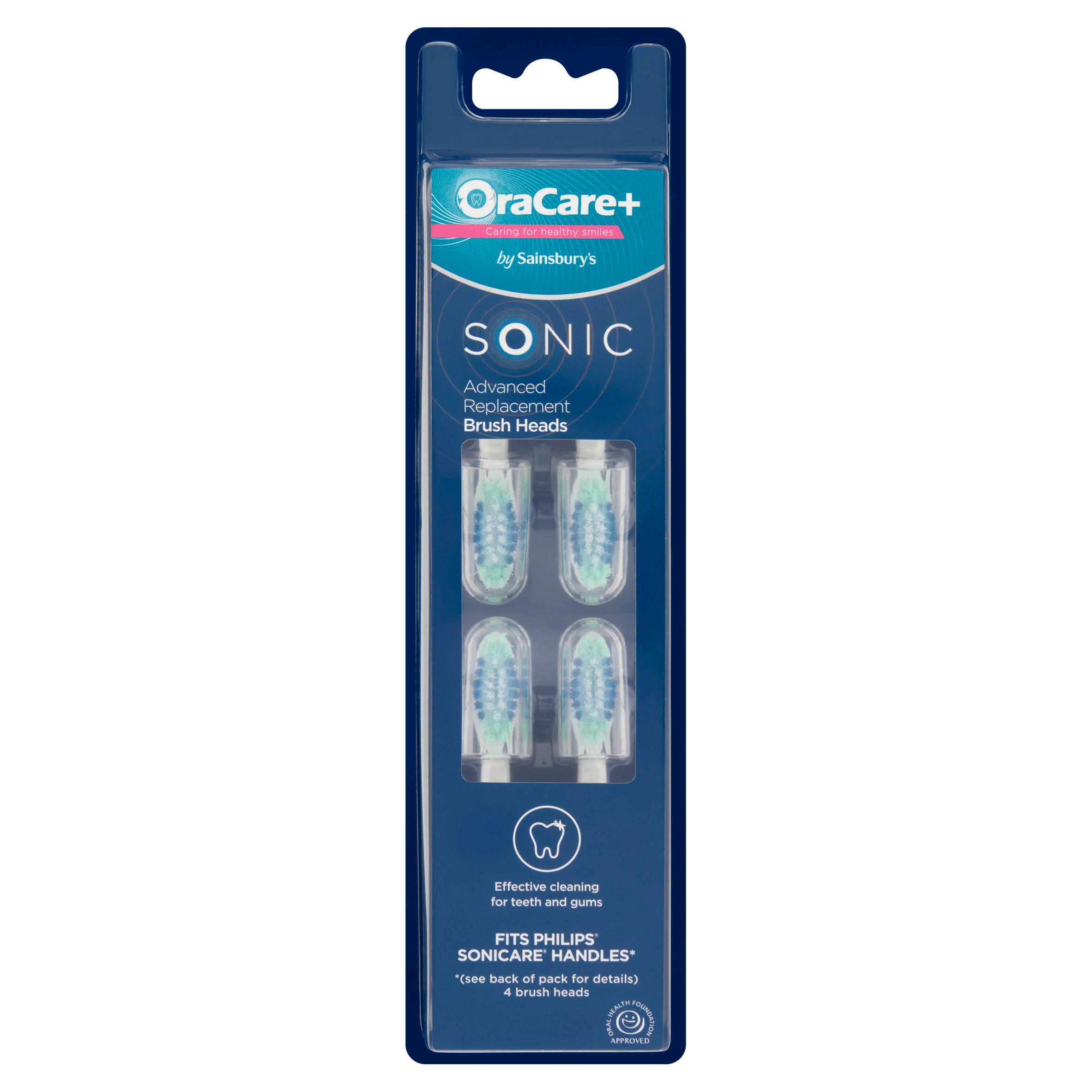 Sainsbury's Sonic Advanced Replacement Brush Heads x4