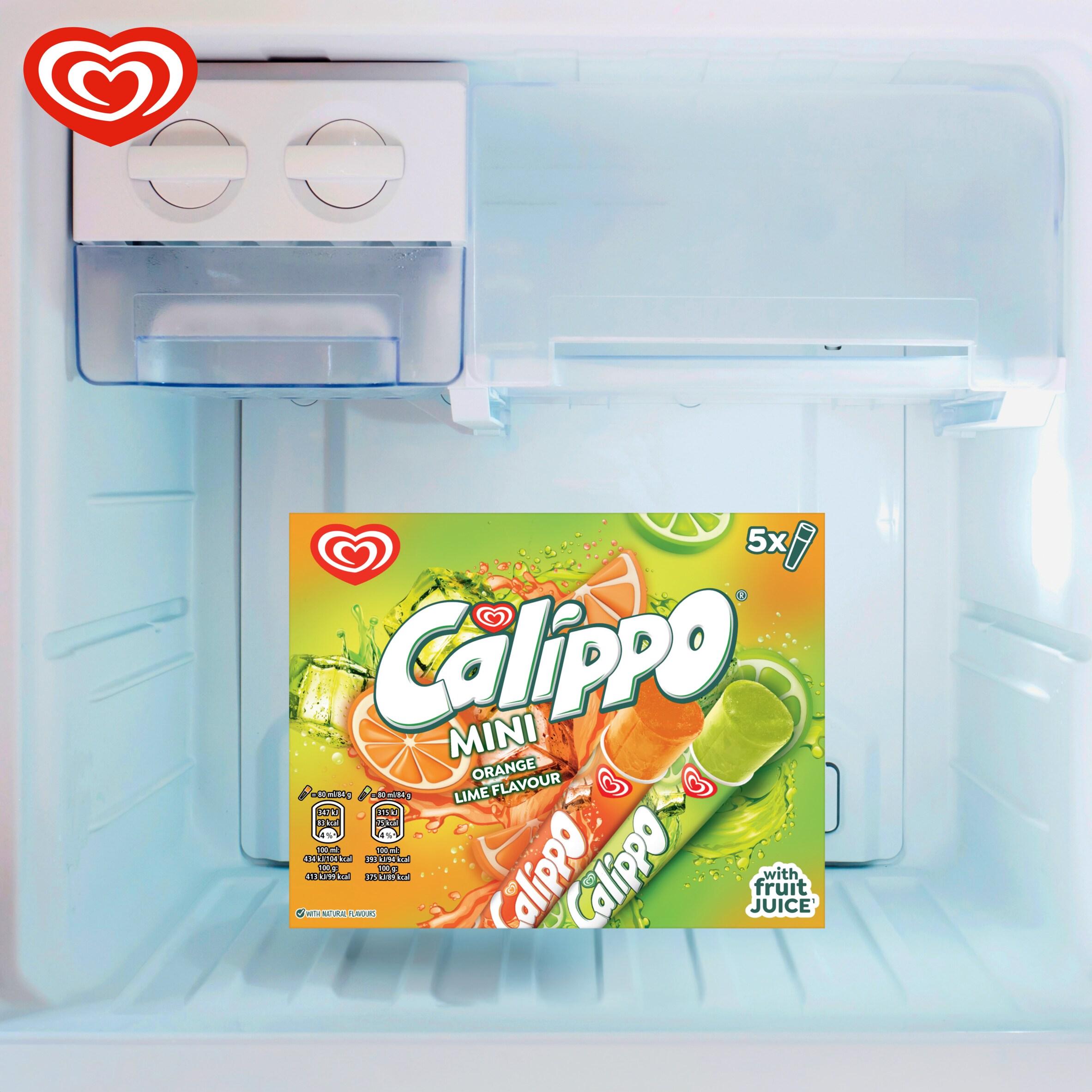 Calippo 5 x 80ml Mini Orange & Lemon Lime Ice Lollies thumbnail 2