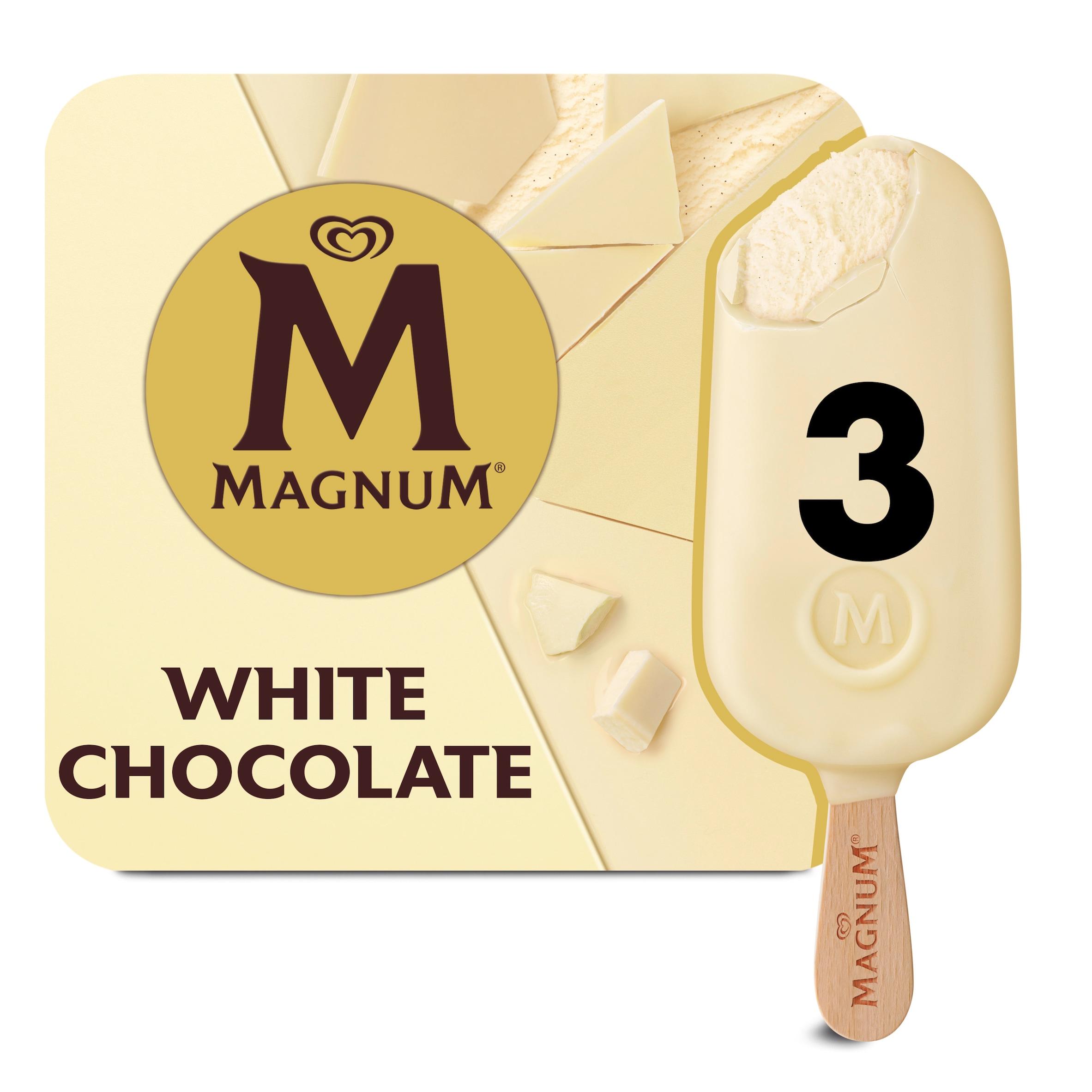Magnum White Chocolate Ice Cream Sticks 3x100ml thumbnail 5