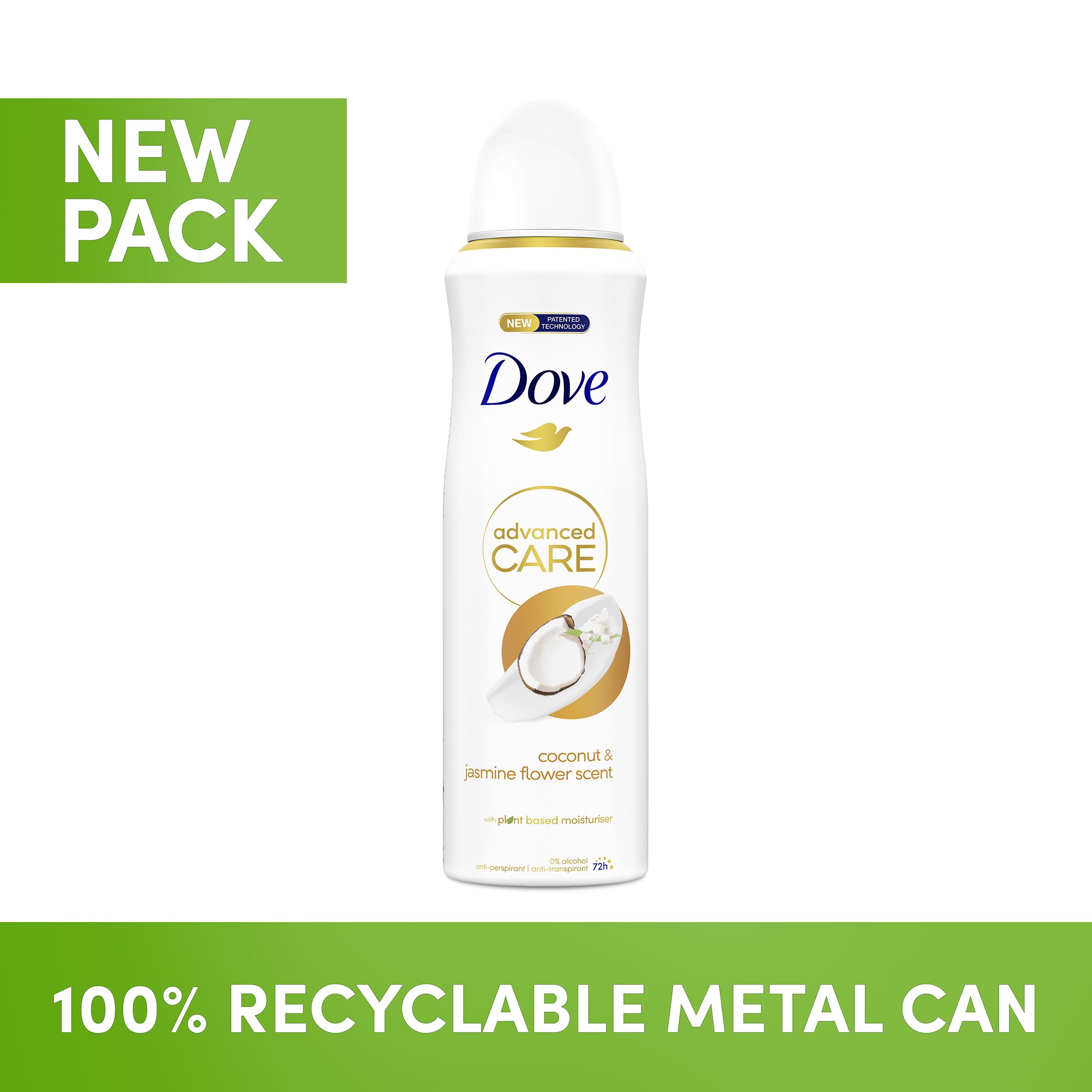 Dove Women Coconut & Jasmine 72h Advanced Care Antiperspirant Deodorant 200ml thumbnail 3