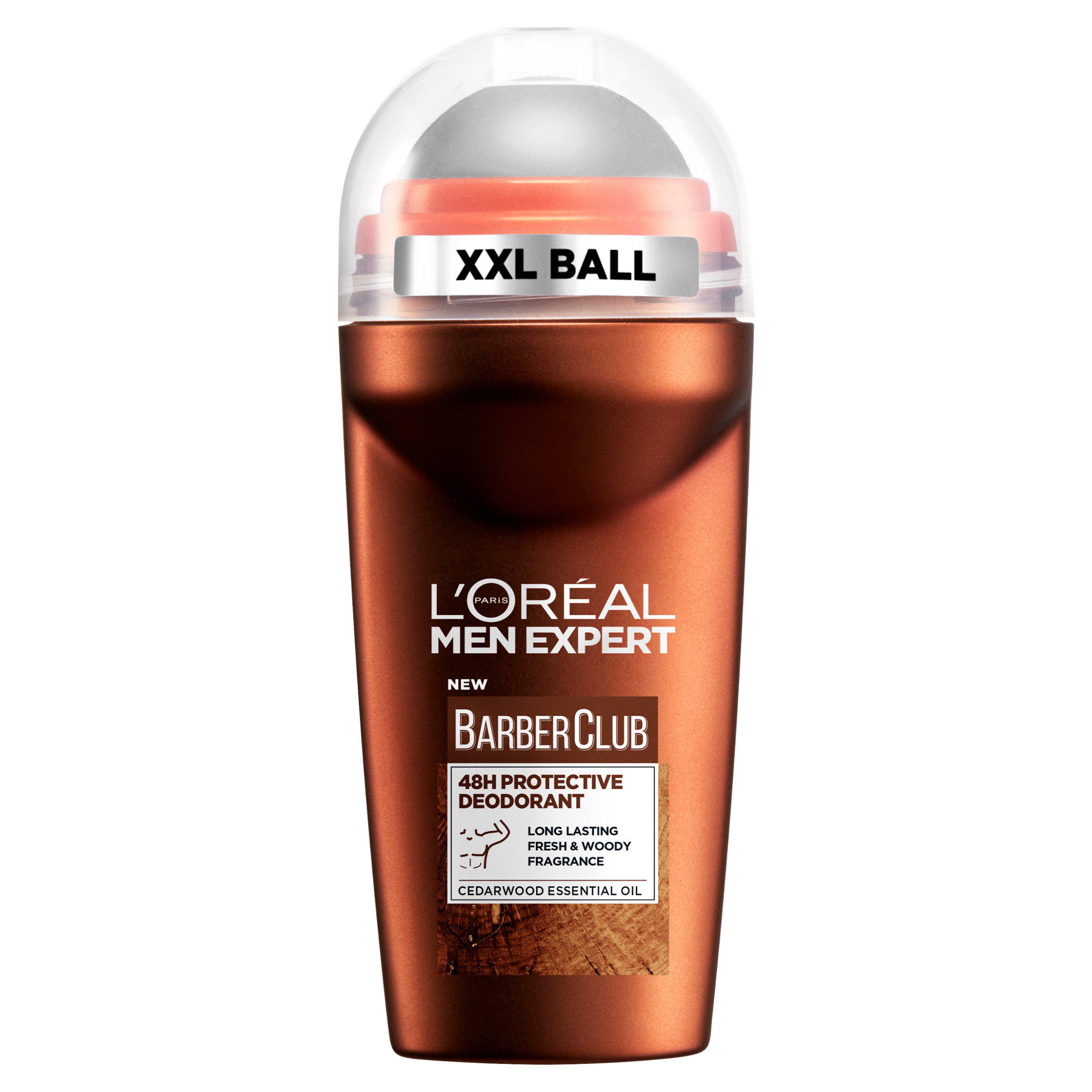 L'Oréal Men Expert 50ml Deodorant Barber Club Roll On Cedarwood Fragrance