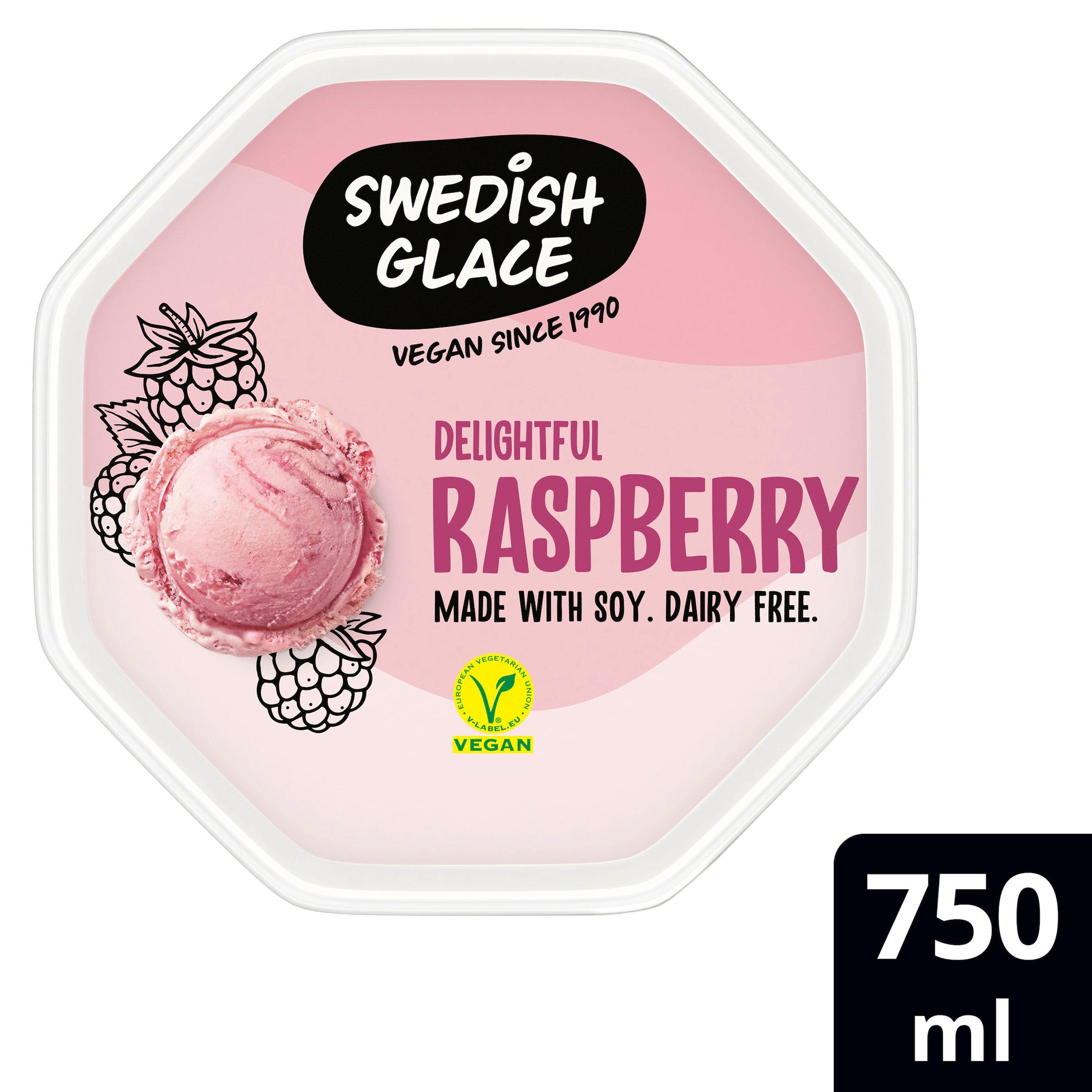 Swedish Glace 750ml Delightful Raspberry Ice Cream Tub