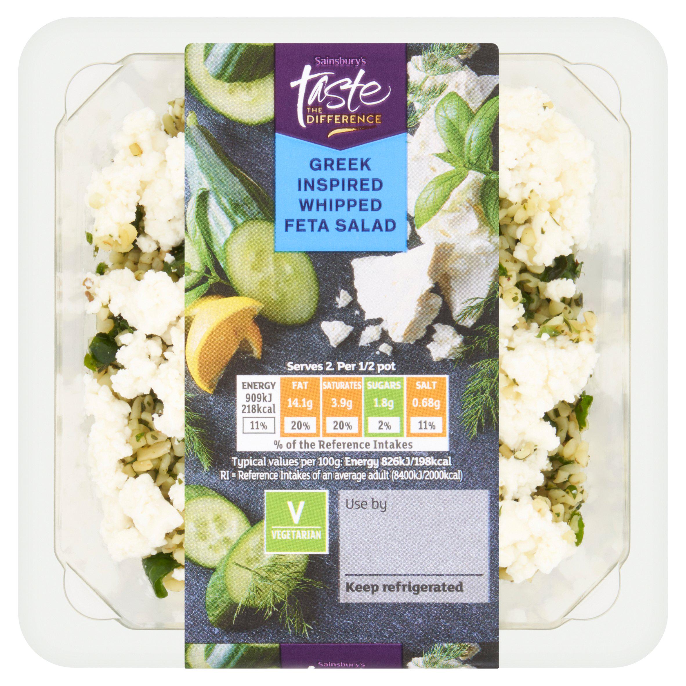 Sainsbury's 220g Greek Inspired Whipped Feta Salad, Taste the Difference