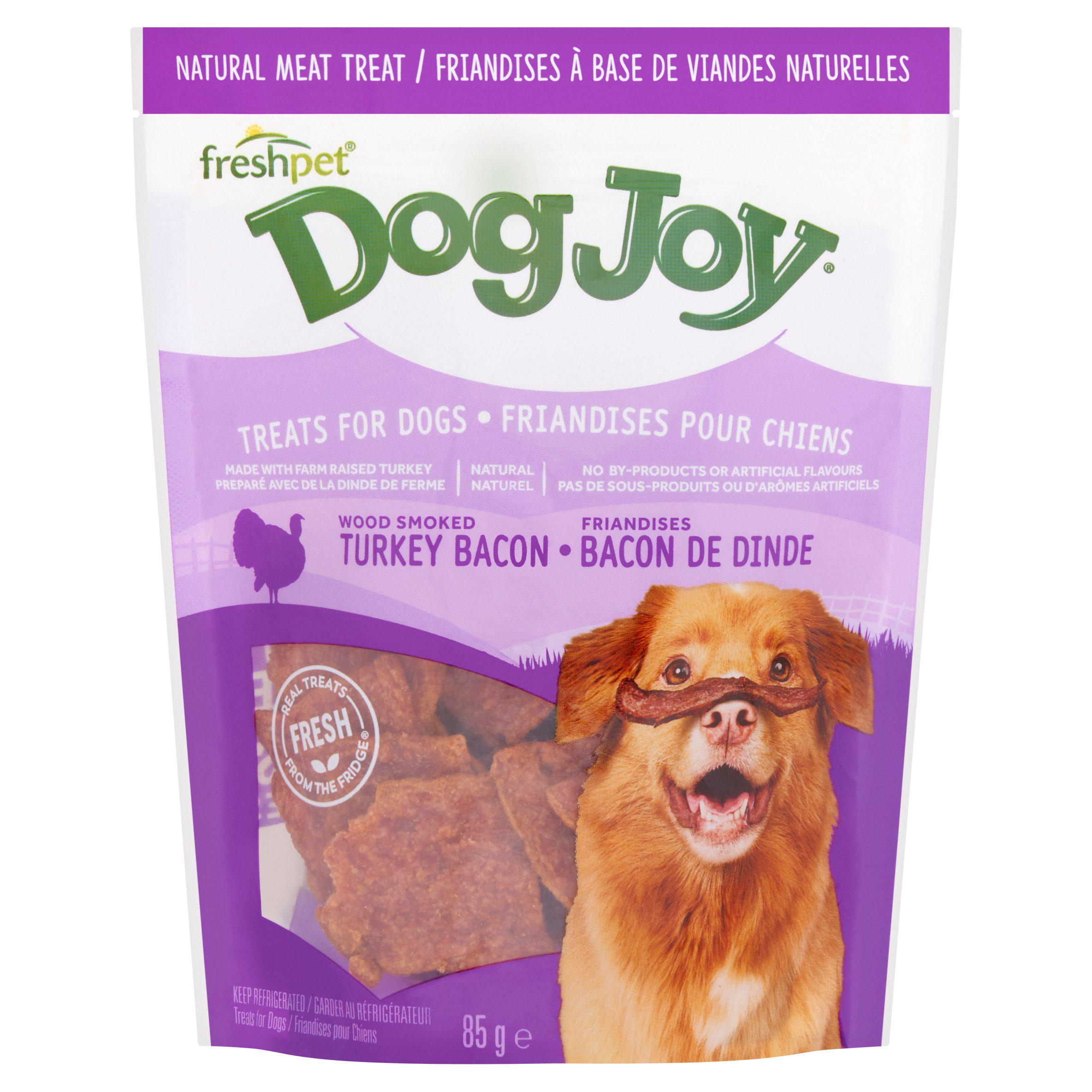 Freshpet Dogjoy Wood Smoked Turkey Bacon Treats For Dogs 85g