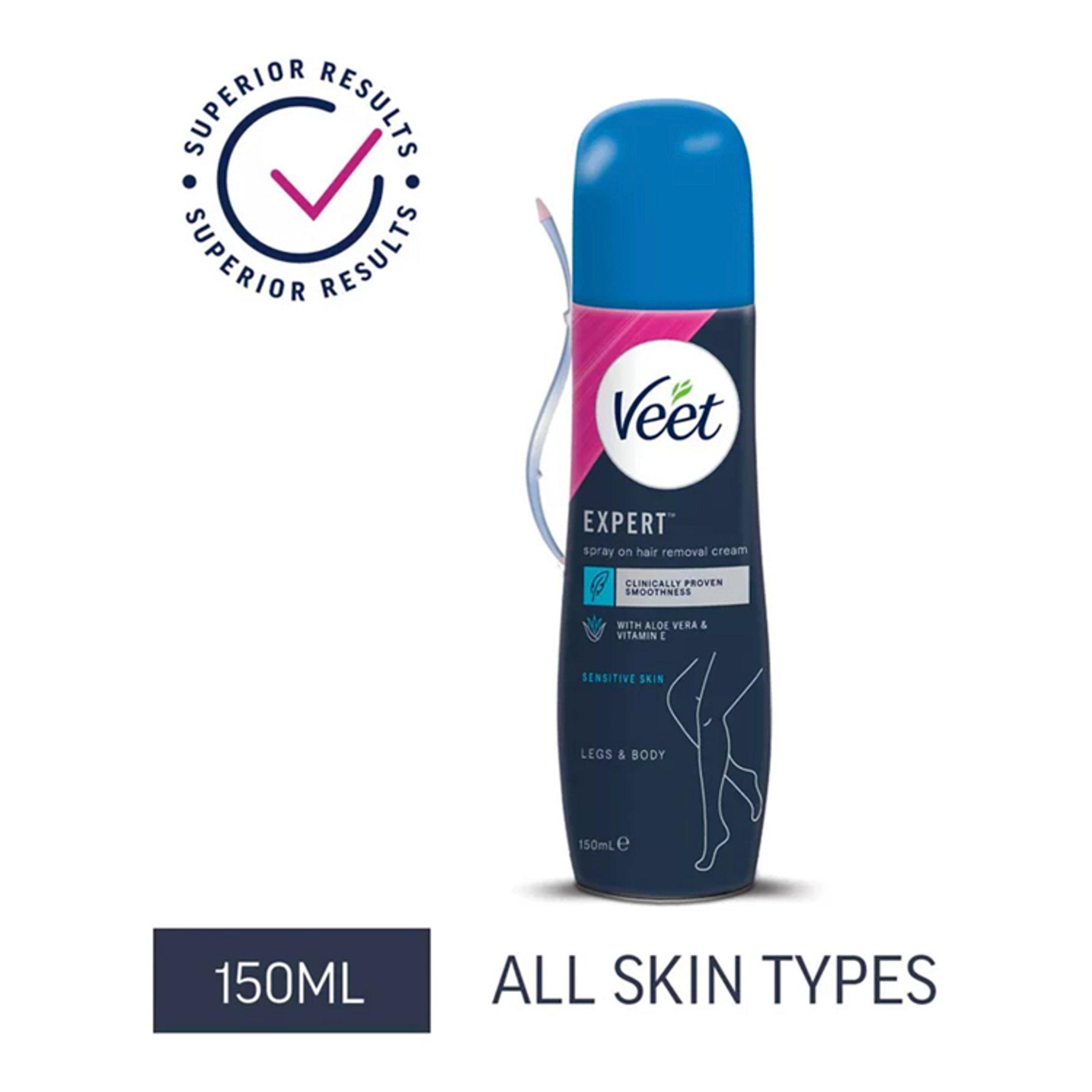 Veet Expert Spray on Cream, Sensitive 150 ml