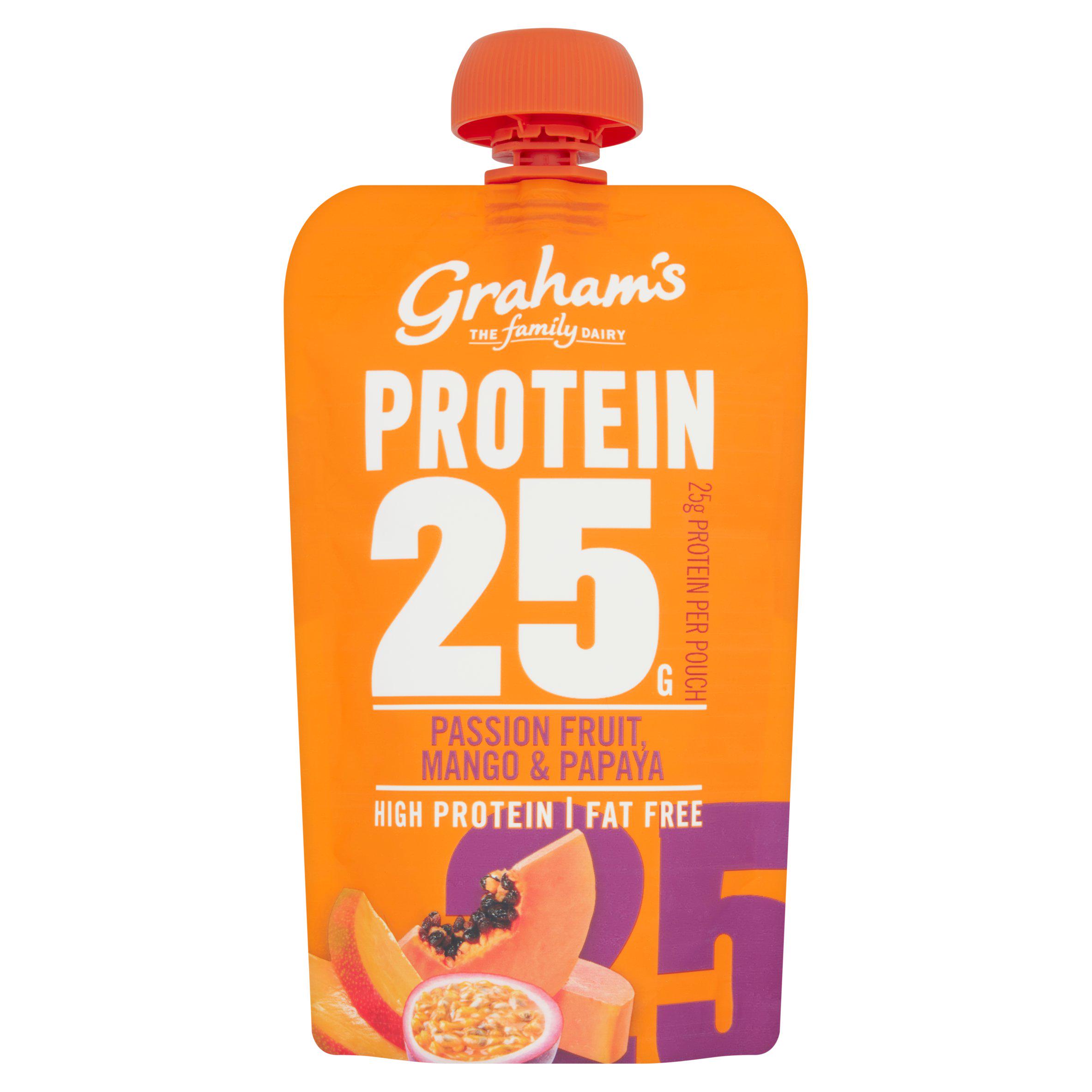 graham's THE family DAIRY Protein 25g Mango Passionfruit & Papaya Pouch 200G