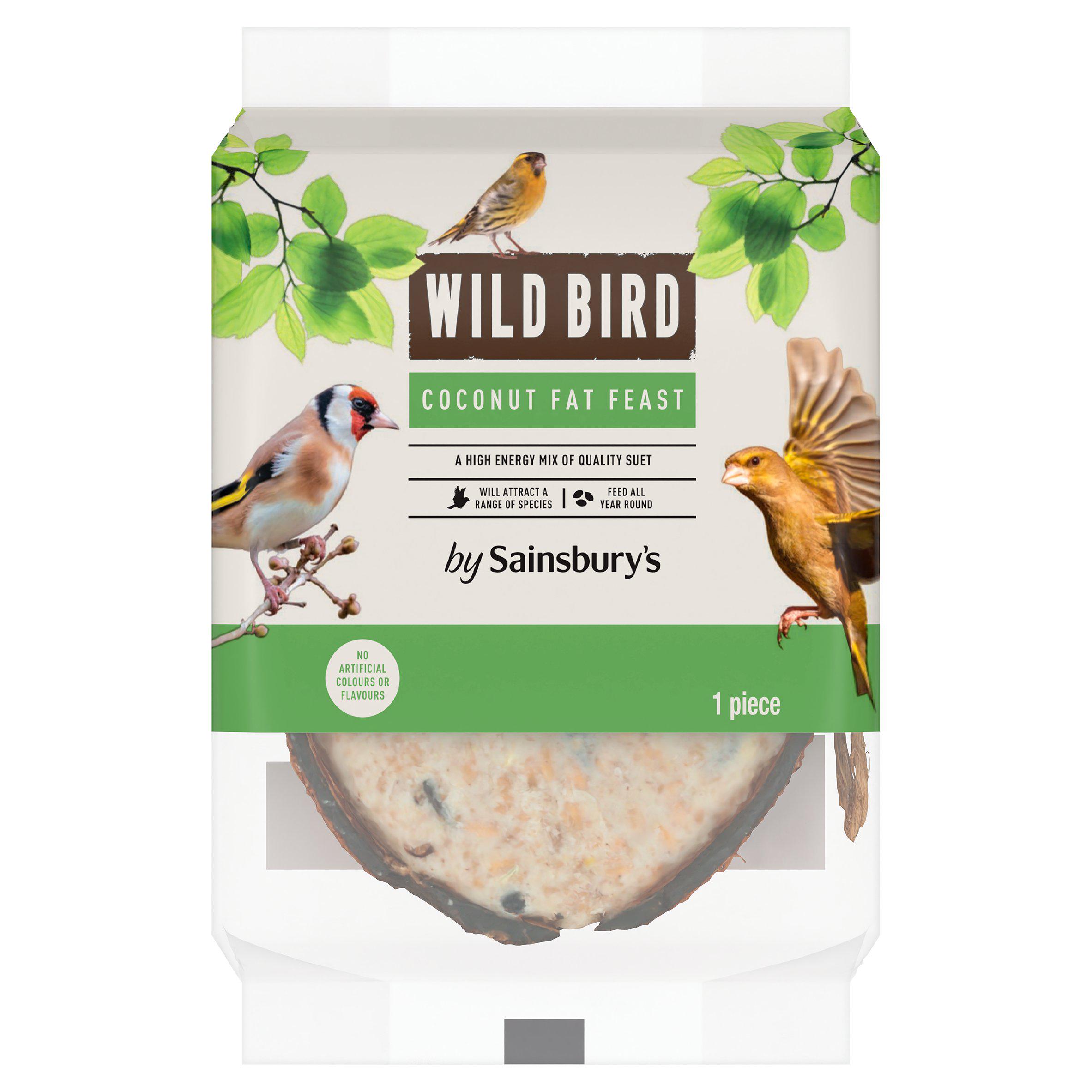 Sainsbury's Wild Bird Suet Half Coconut