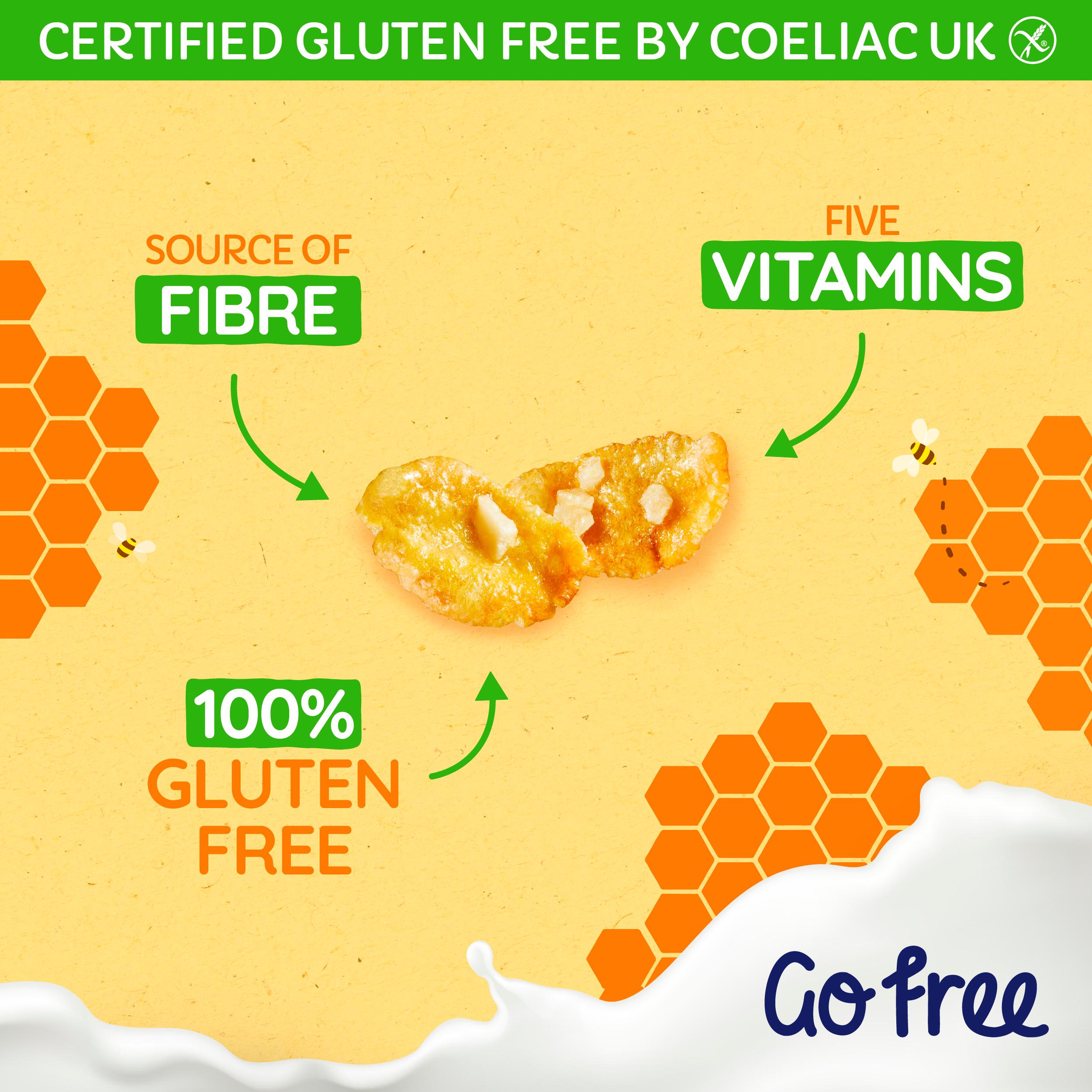 Nestle Go Free Gluten Free Honey Nut Flakes Cereal 350g thumbnail 3