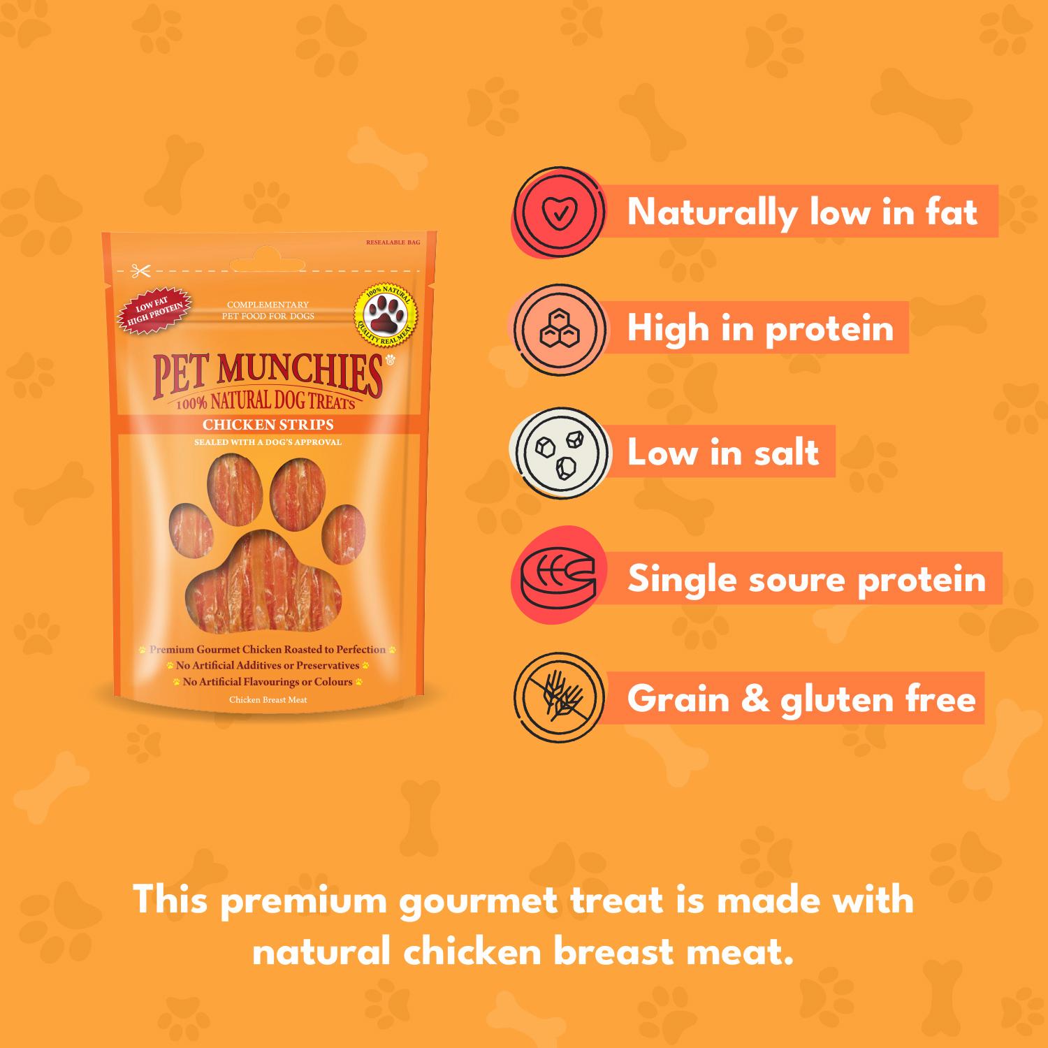 Pet Munchies Chicken Strips 90g thumbnail 2