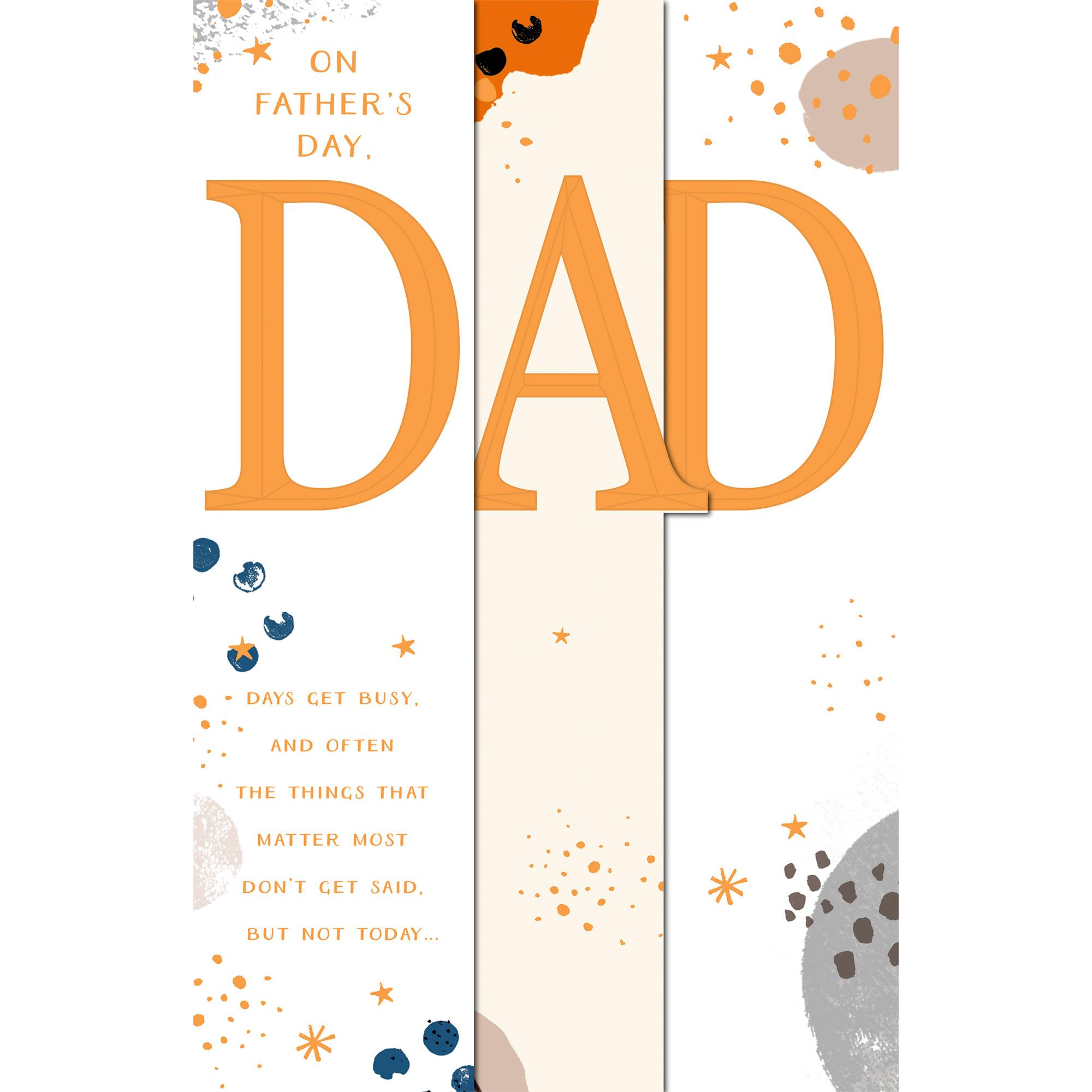 Gibson Dad Distinguished Admired Loved Happy Father's Day Greeting Card