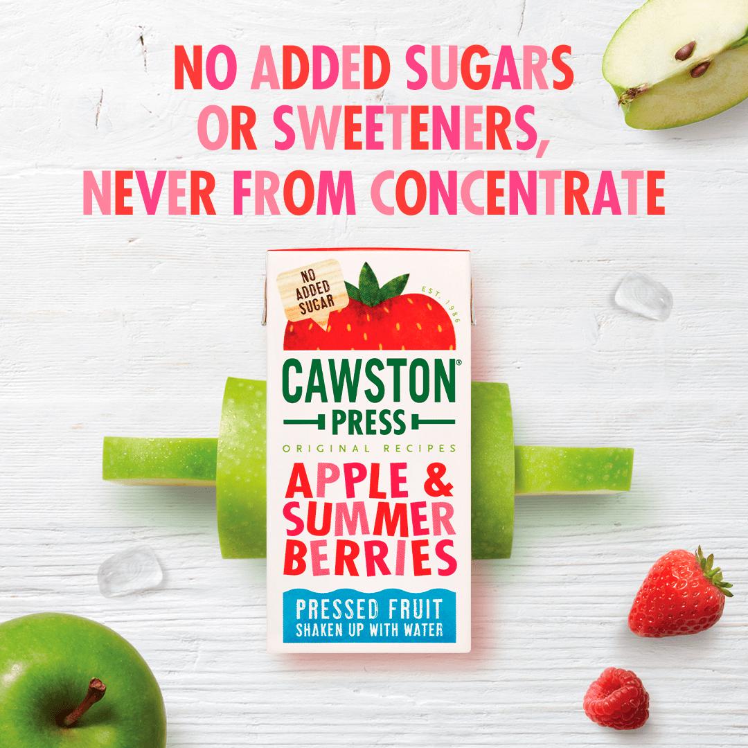 Cawston Apple & Summer Berries Fruit Water 3x200ml thumbnail 2