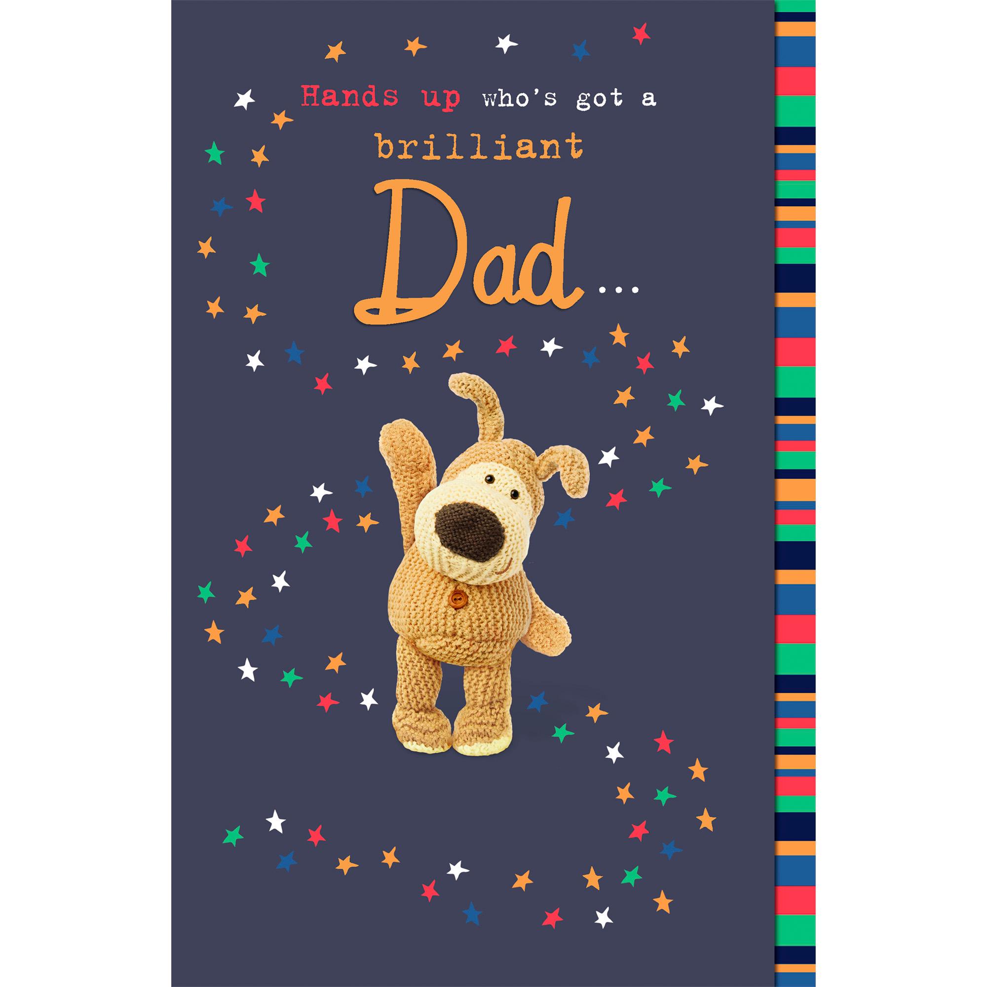 Carlton Who's Got a Brilliant Dad Cute Boofle Design Happy Father's Day Greeting Card