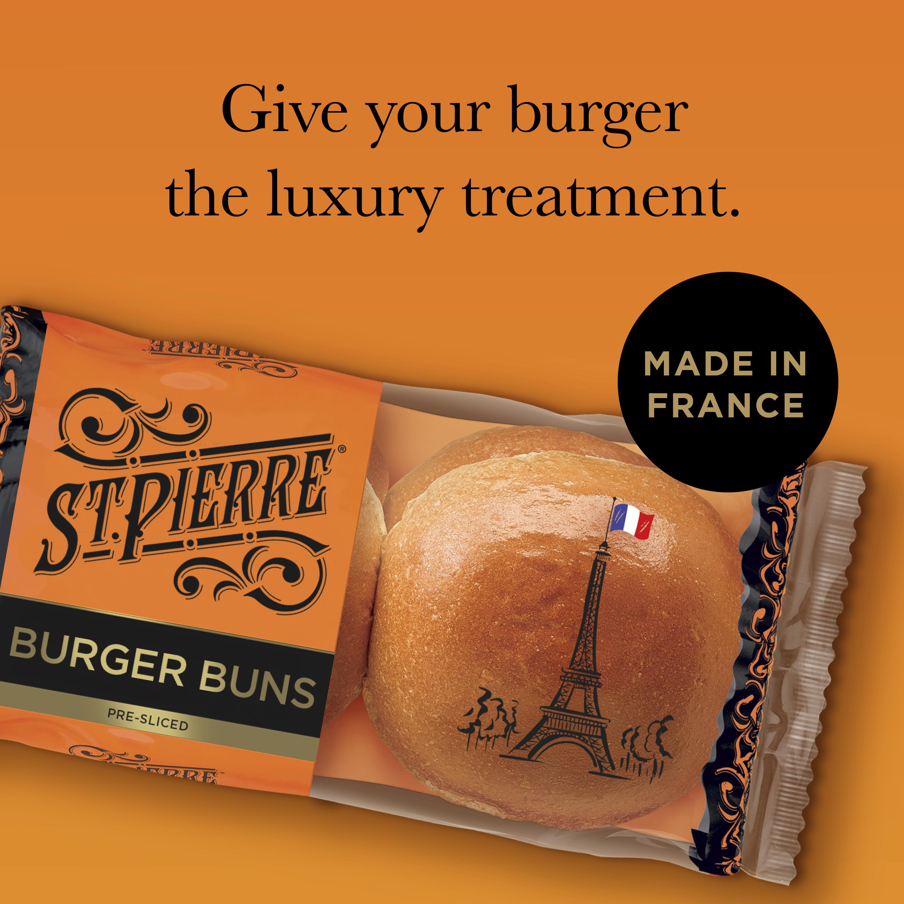 St Pierre Burger Buns Rolls x4 thumbnail 3