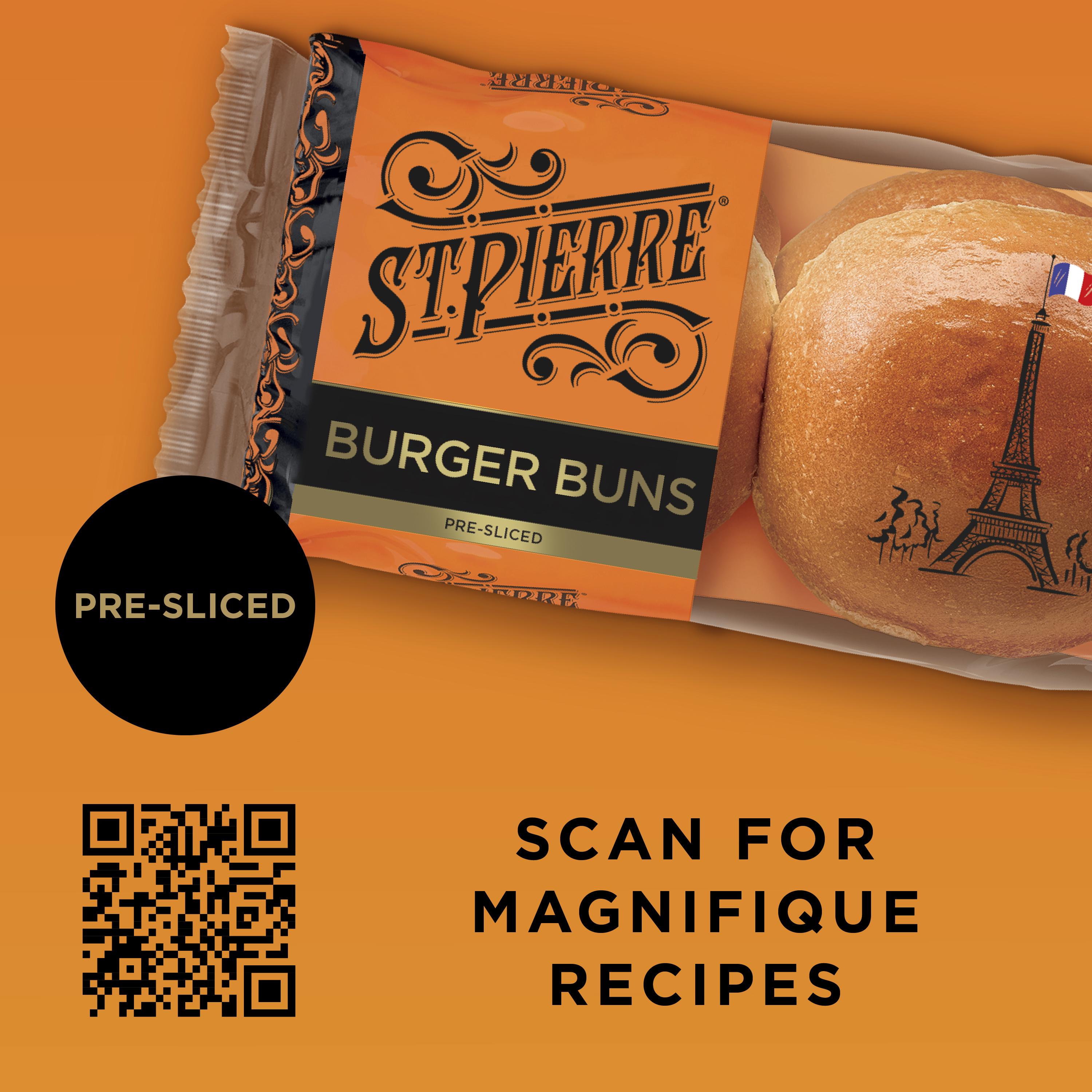 St Pierre Burger Buns Rolls x4 thumbnail 6