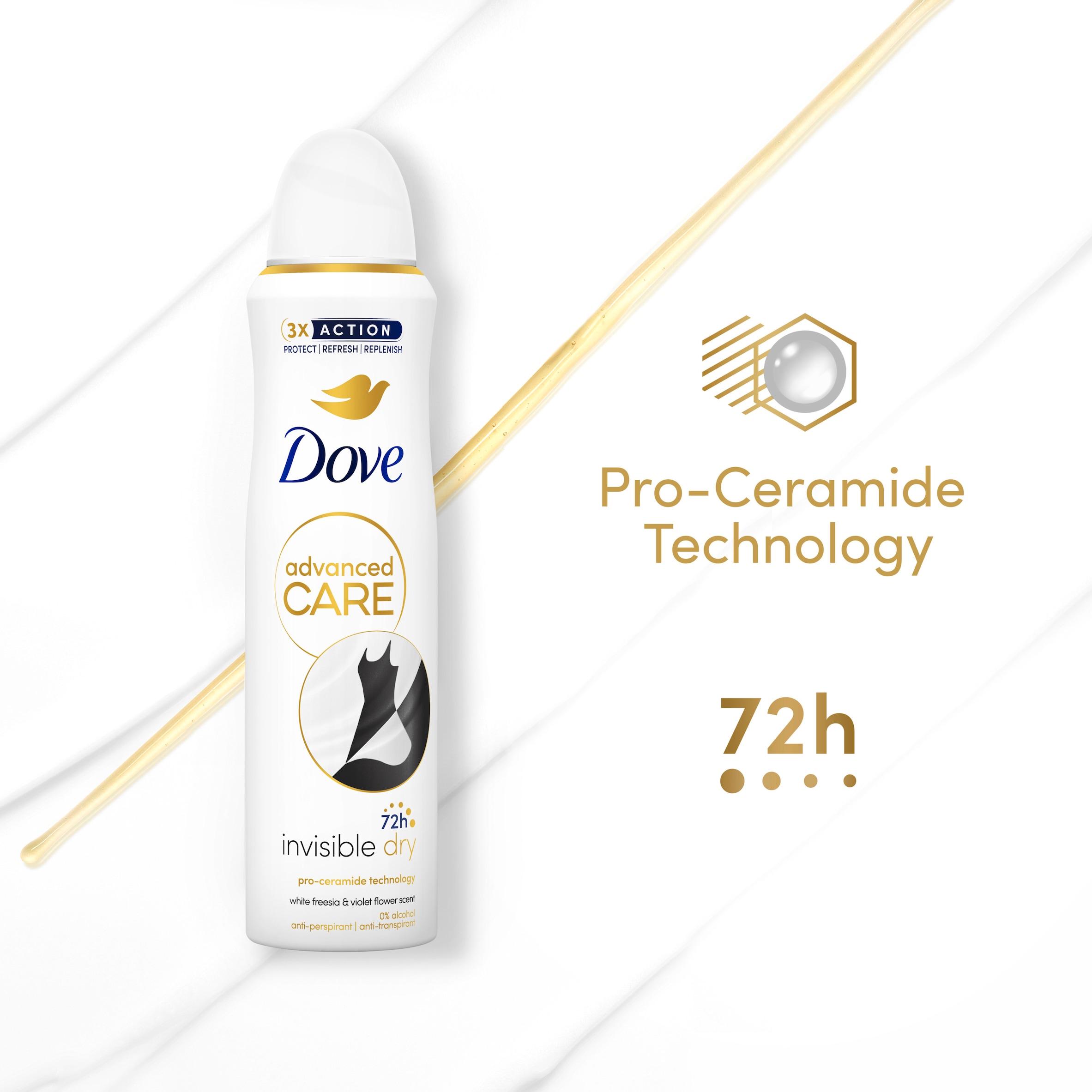 Dove Women Invisible Dry 72h Advanced Care Antiperspirant Deodorant 150ml thumbnail 3
