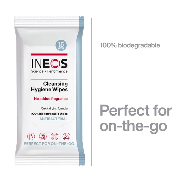 Ineos Antibacterial Sanitiser Wipes x15 thumbnail 2