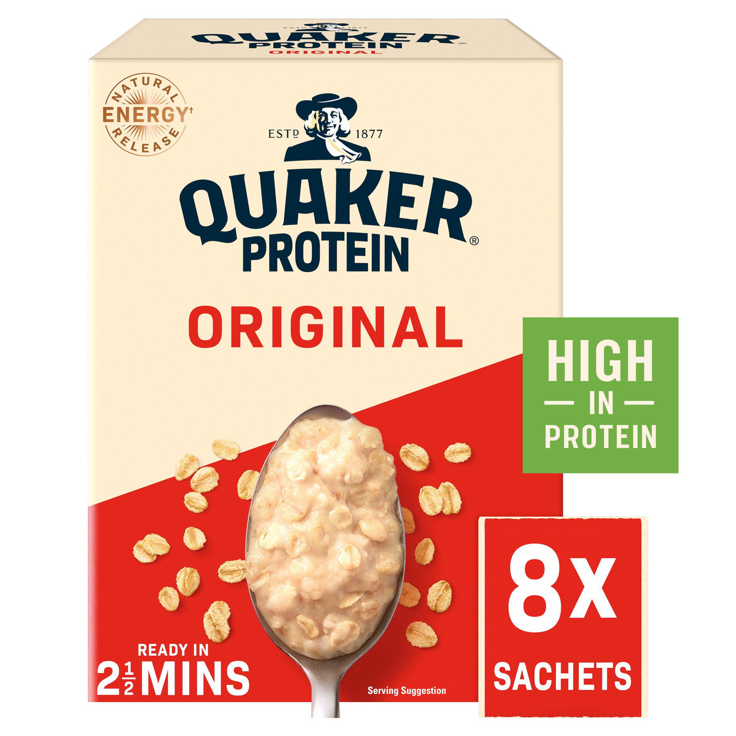 Quaker Oat So Simple Protein Original Porridge Sachets Cereal