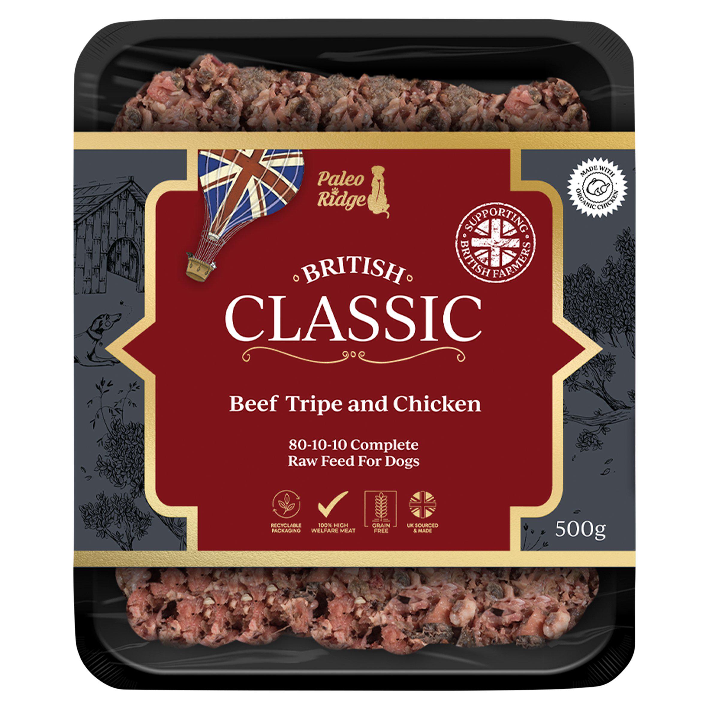 Paleo Ridge Classic Range Beef Tripe & Chicken 500g