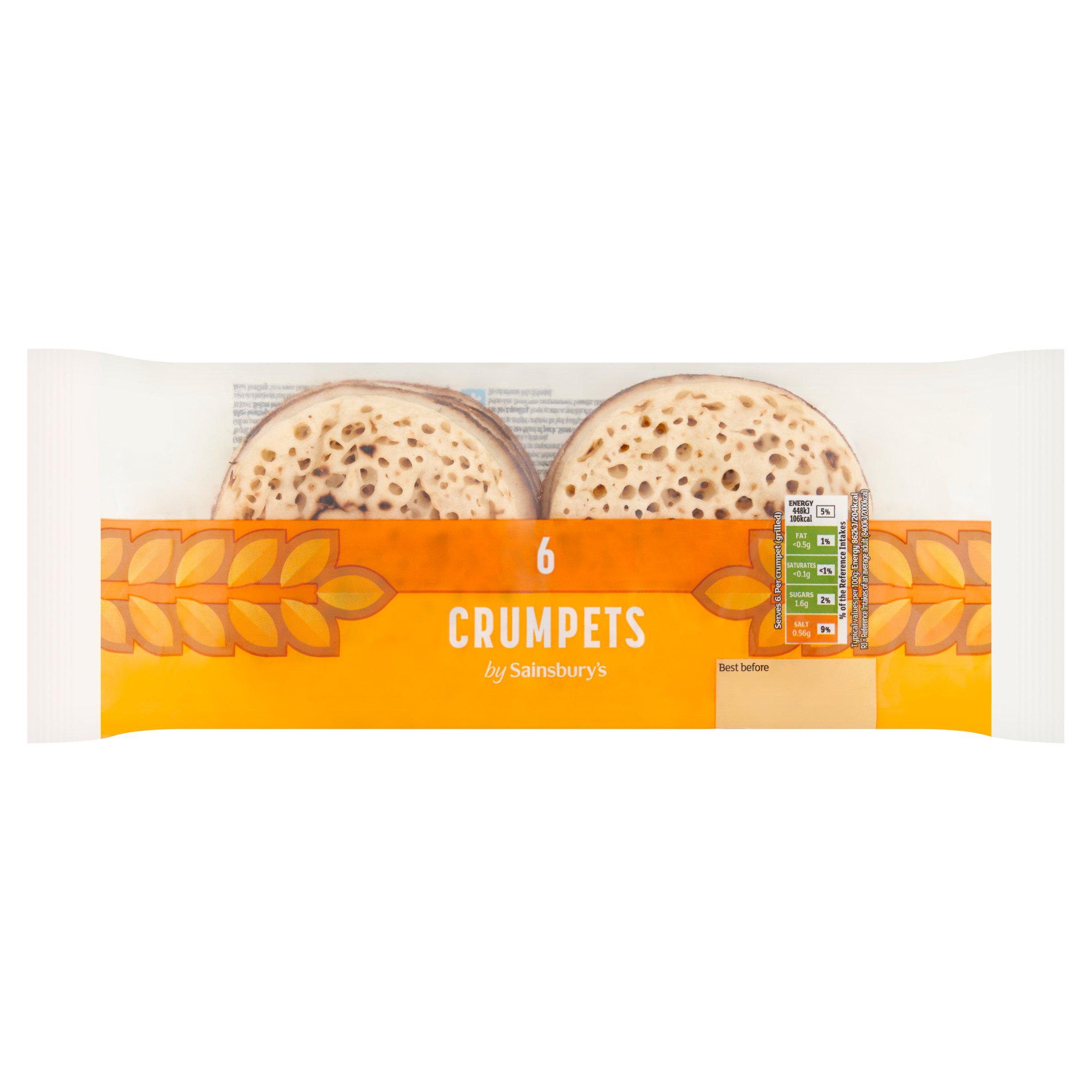 Sainsbury's Crumpets x6