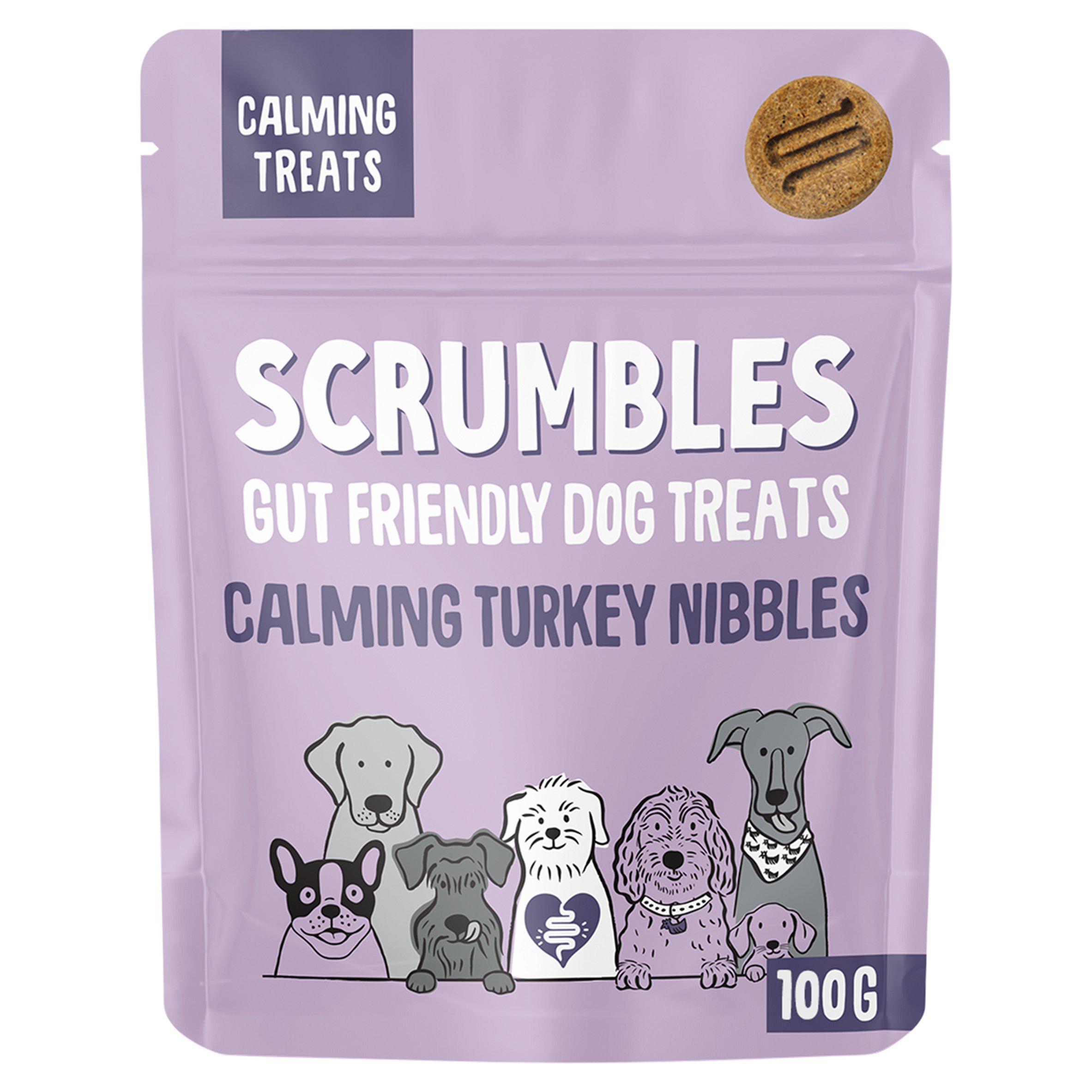 Scrumbles Turkey Nibbles Calming Dog Treats 100g