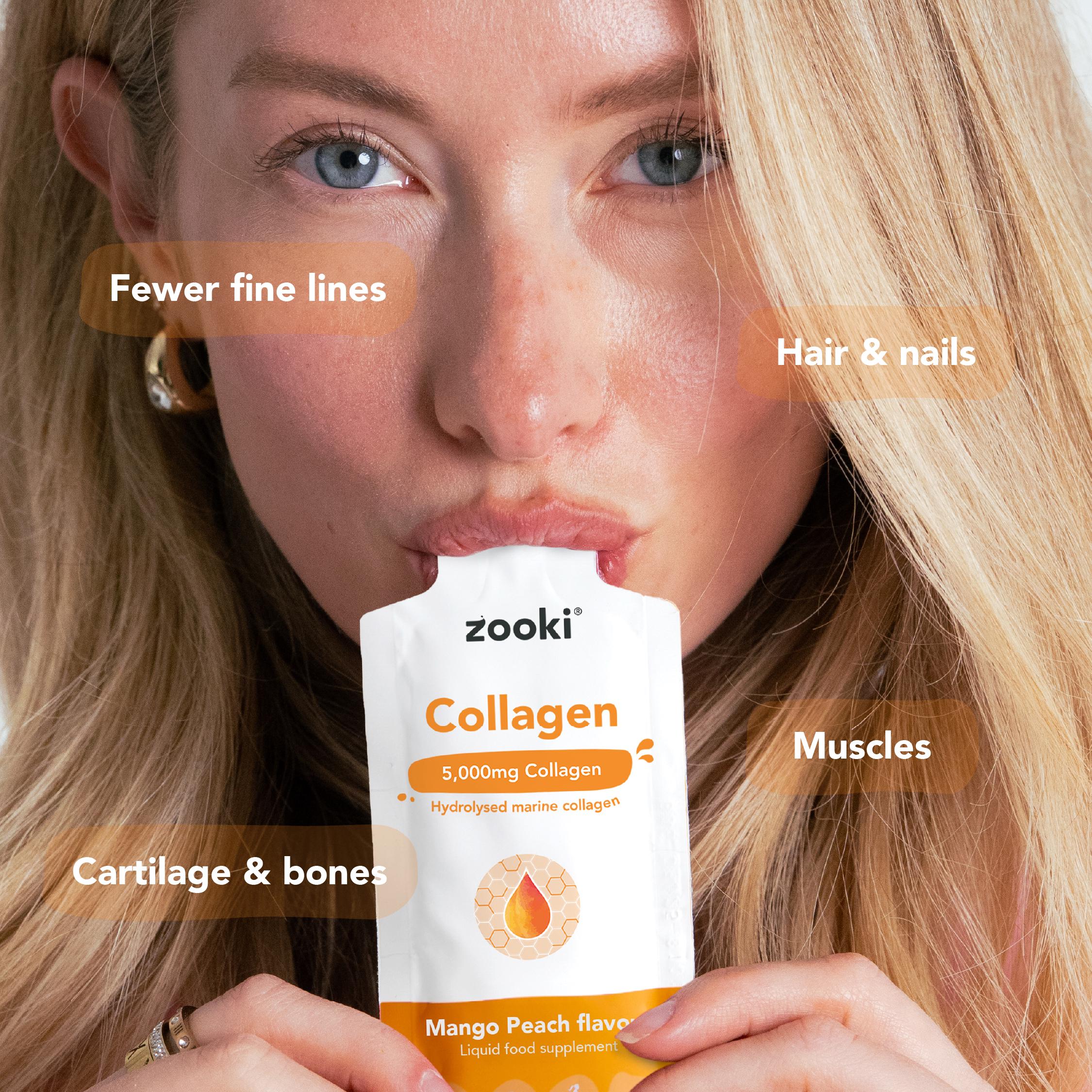 Zooki Collagen Mango Peach Food Supplement 15ml thumbnail 4