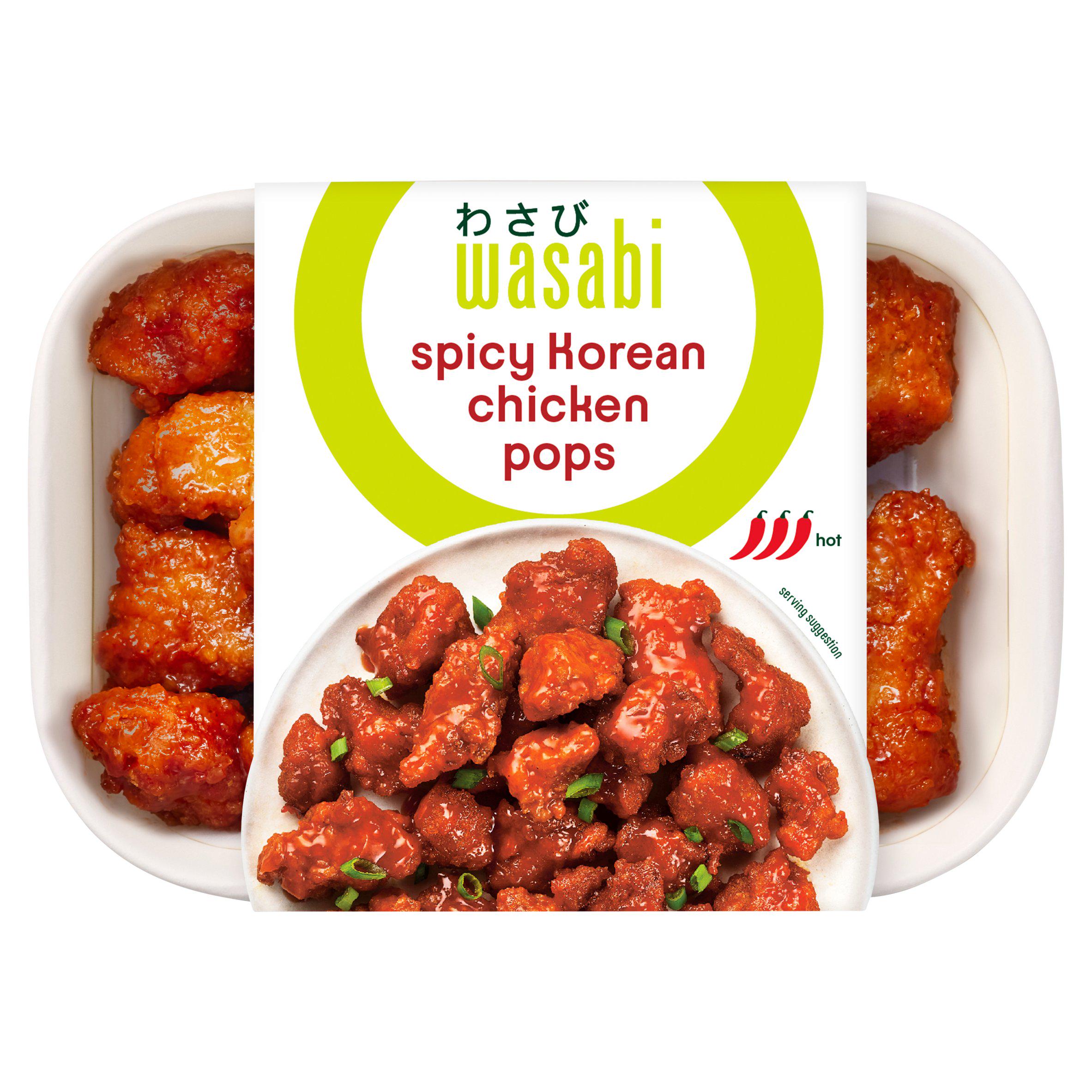 Wasabi Home Bento Spicy Korean Chicken Pops 150g
