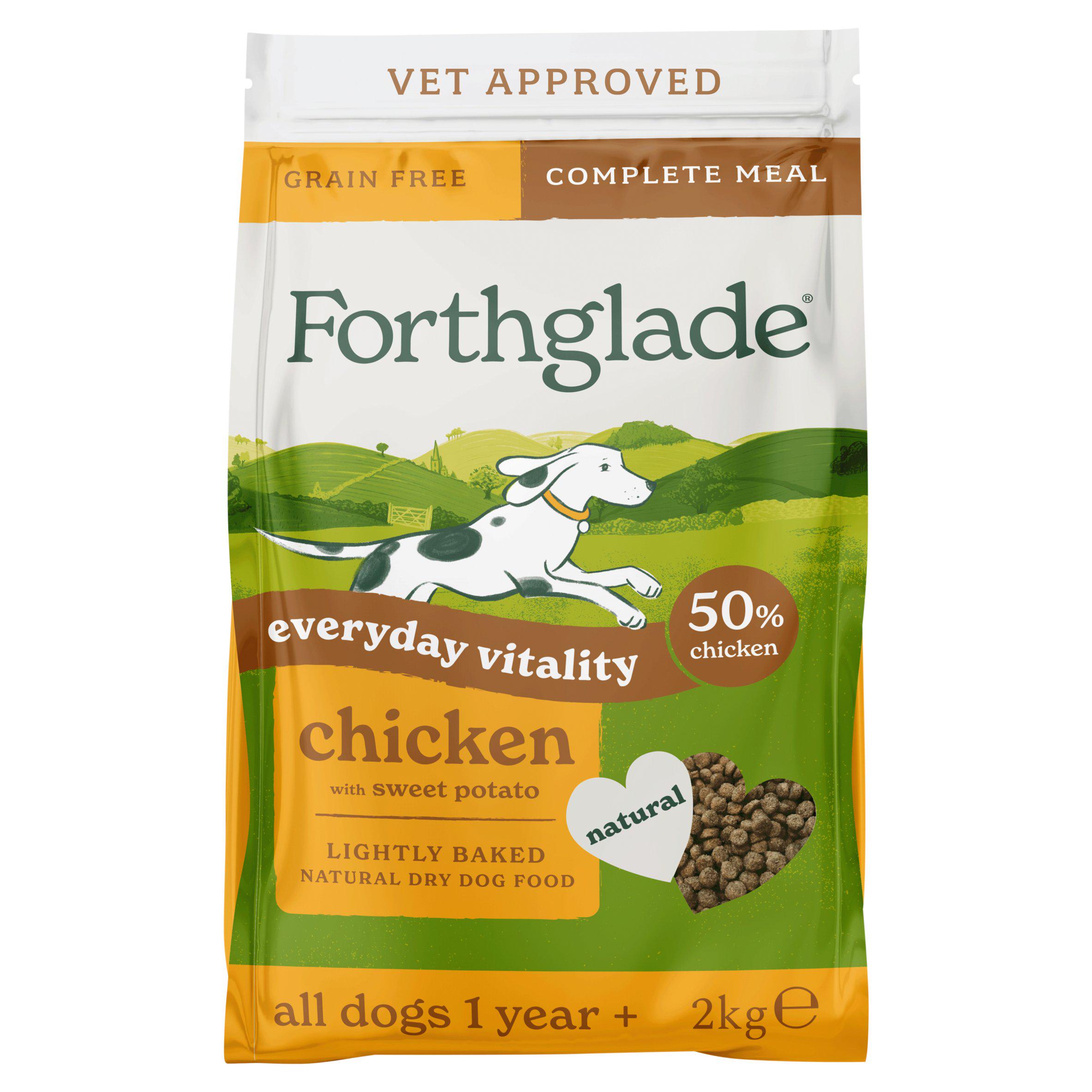 Forthglade Lightly Baked Natural Dry Dog Food Chicken with Sweet Potato