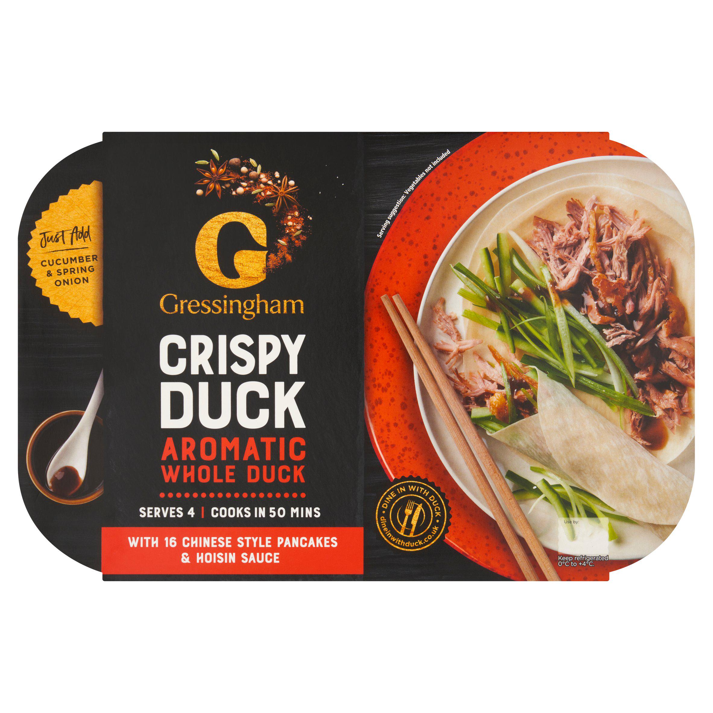 Gressingham Whole Aromatic Crispy Duck & Pancakes