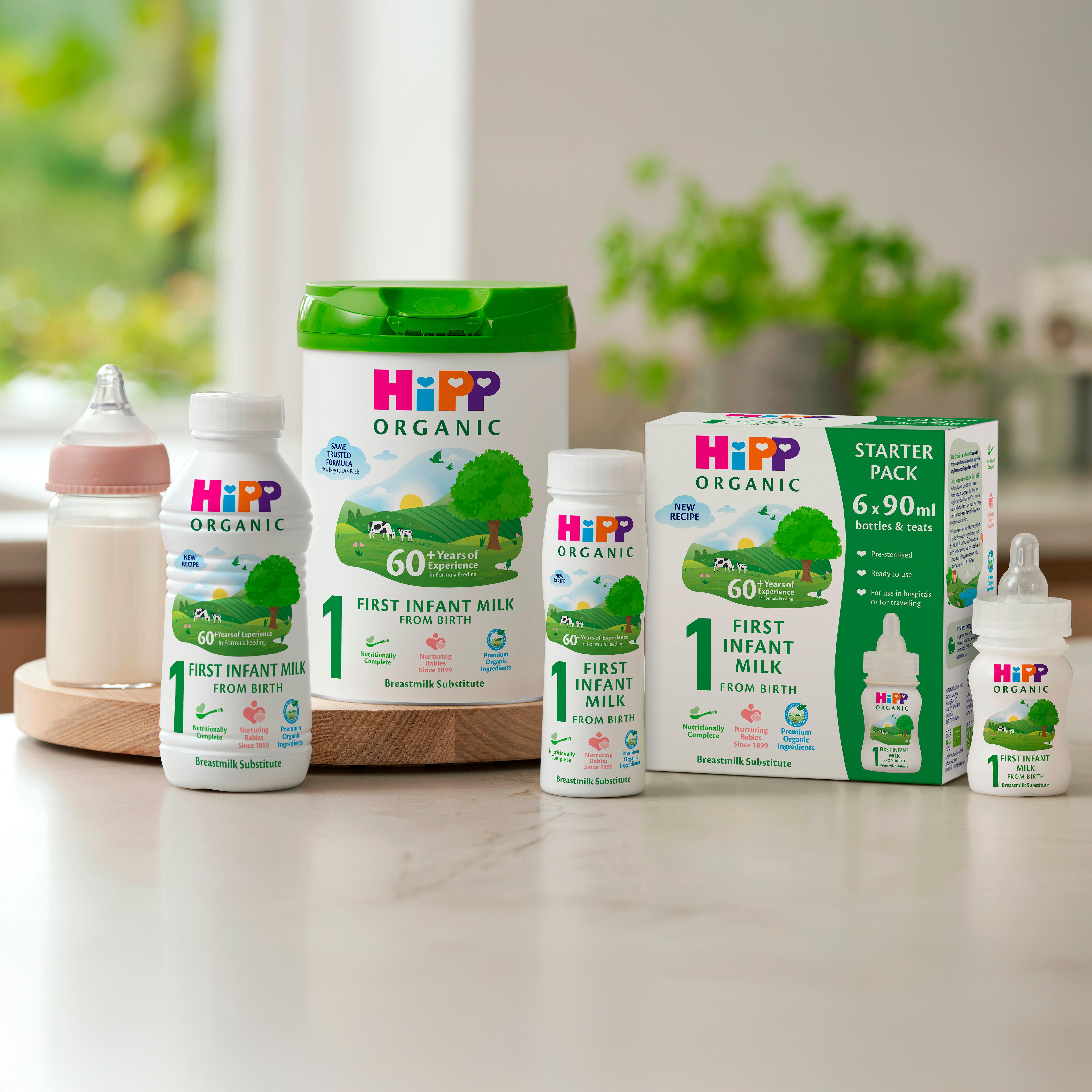 HiPP Organic 1 First Infant Baby Milk Ready to Feed Liquid Formula From Birth 470ml thumbnail 5