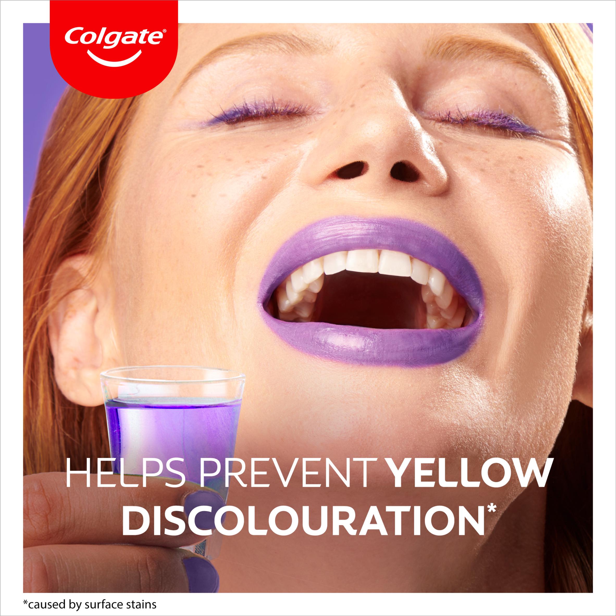 Colgate Max White Purple Reveal Mouthwash Alcohol Free 500ml thumbnail 3