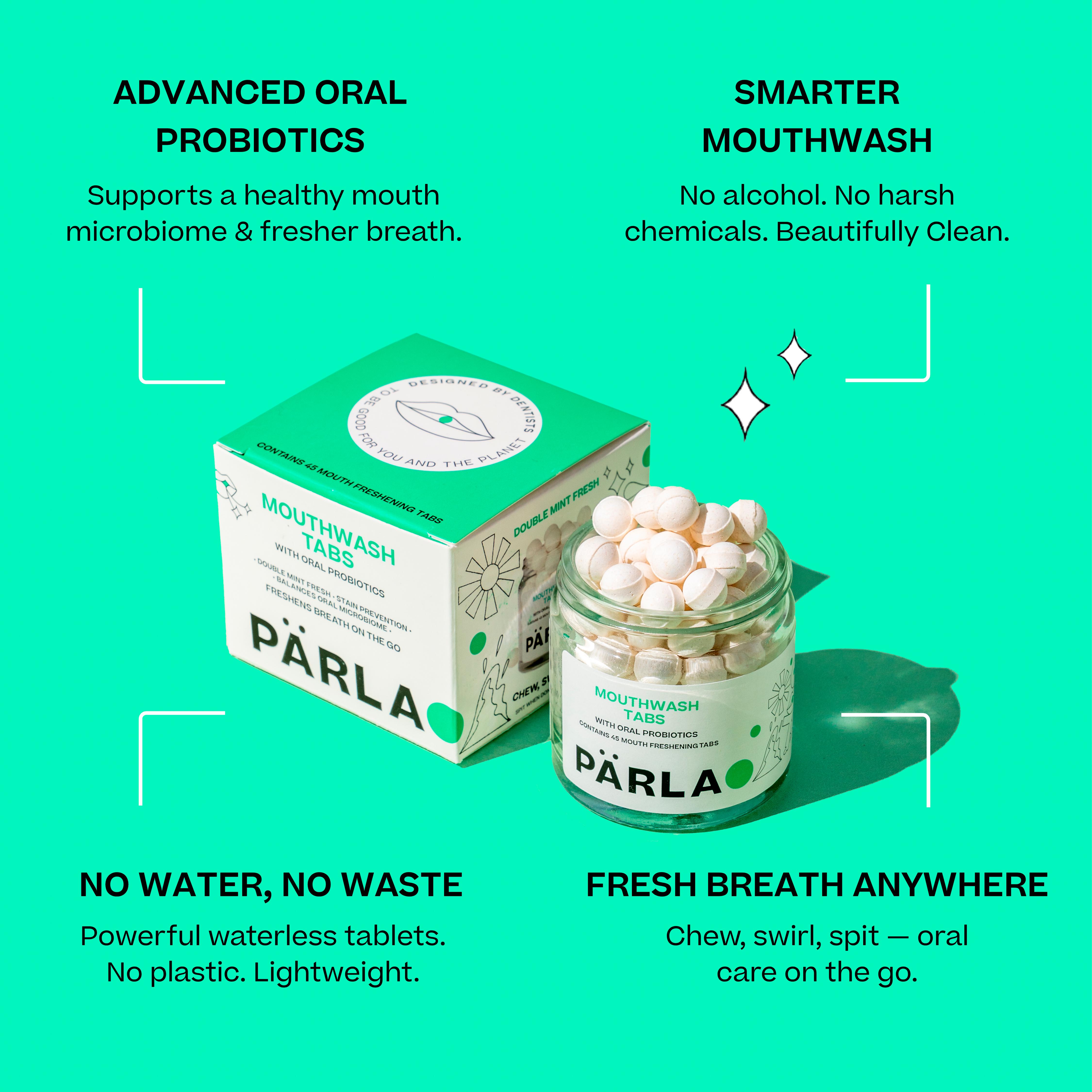 PÄRLA Mouthwash Probiotic Tabs x45 thumbnail 2