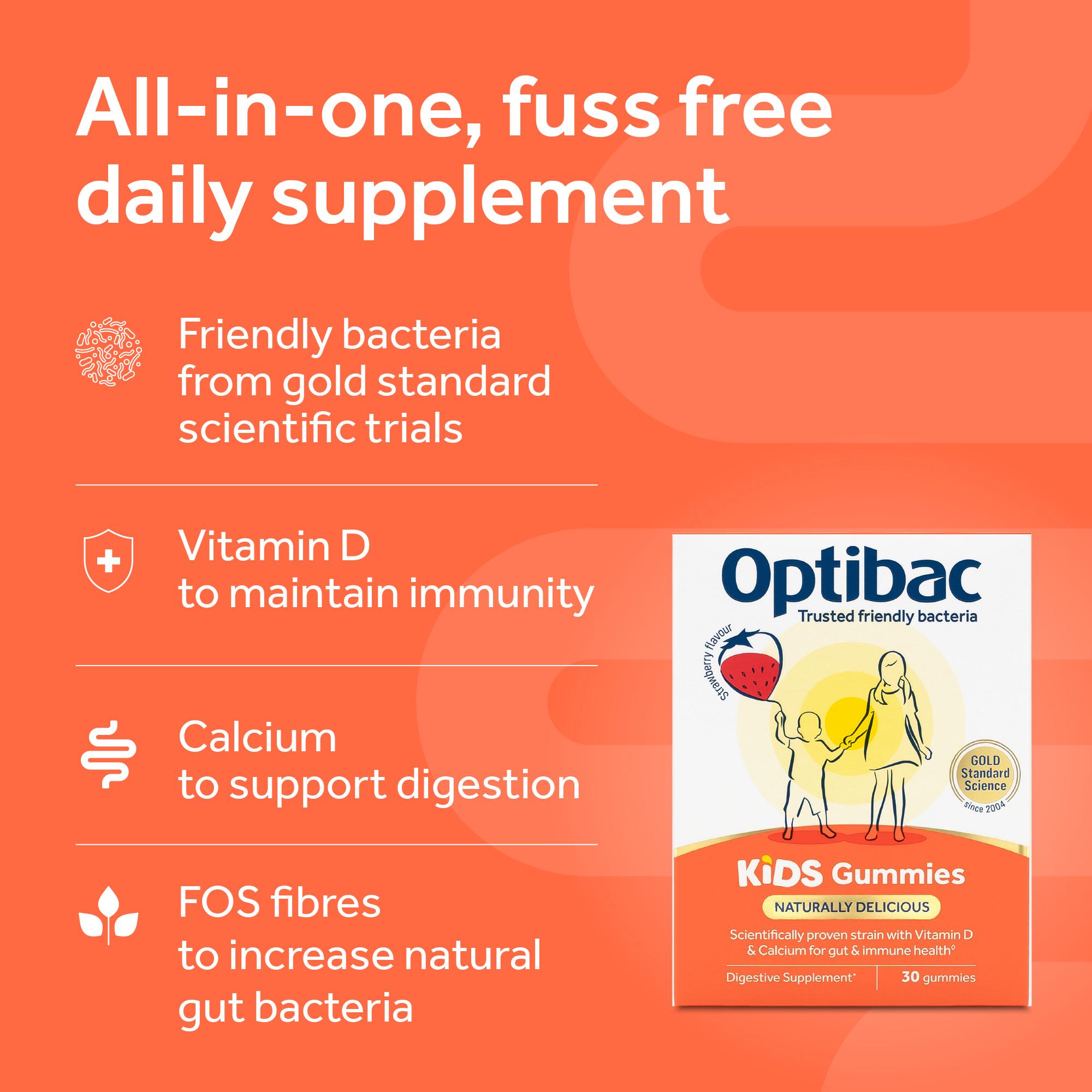 Optibac Probiotics 30 x Kids Gummies thumbnail 3
