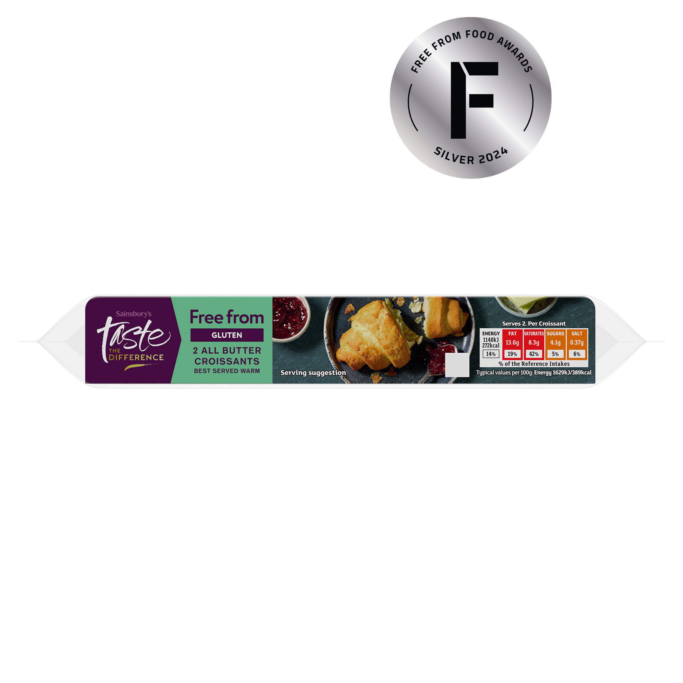 Sainsbury's Free From All Butter Croissants, Taste the Difference x2 140g