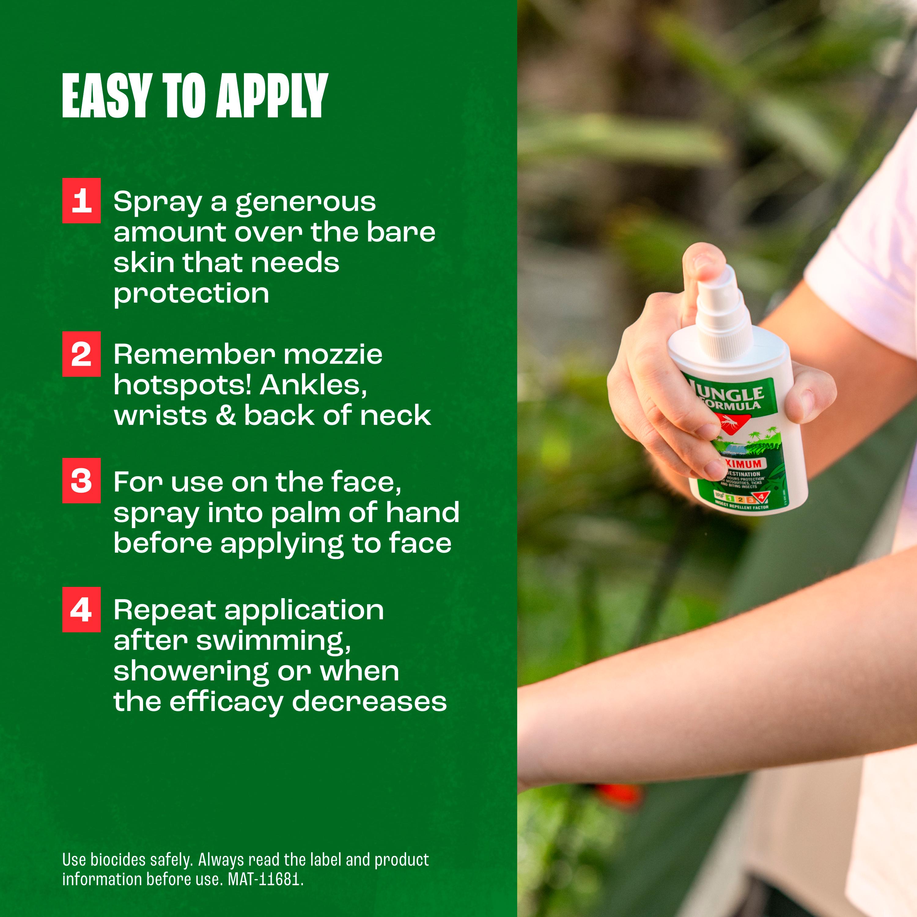 Jungle Formula 90ml Maximum Pump Spray Insect Repellent thumbnail 4