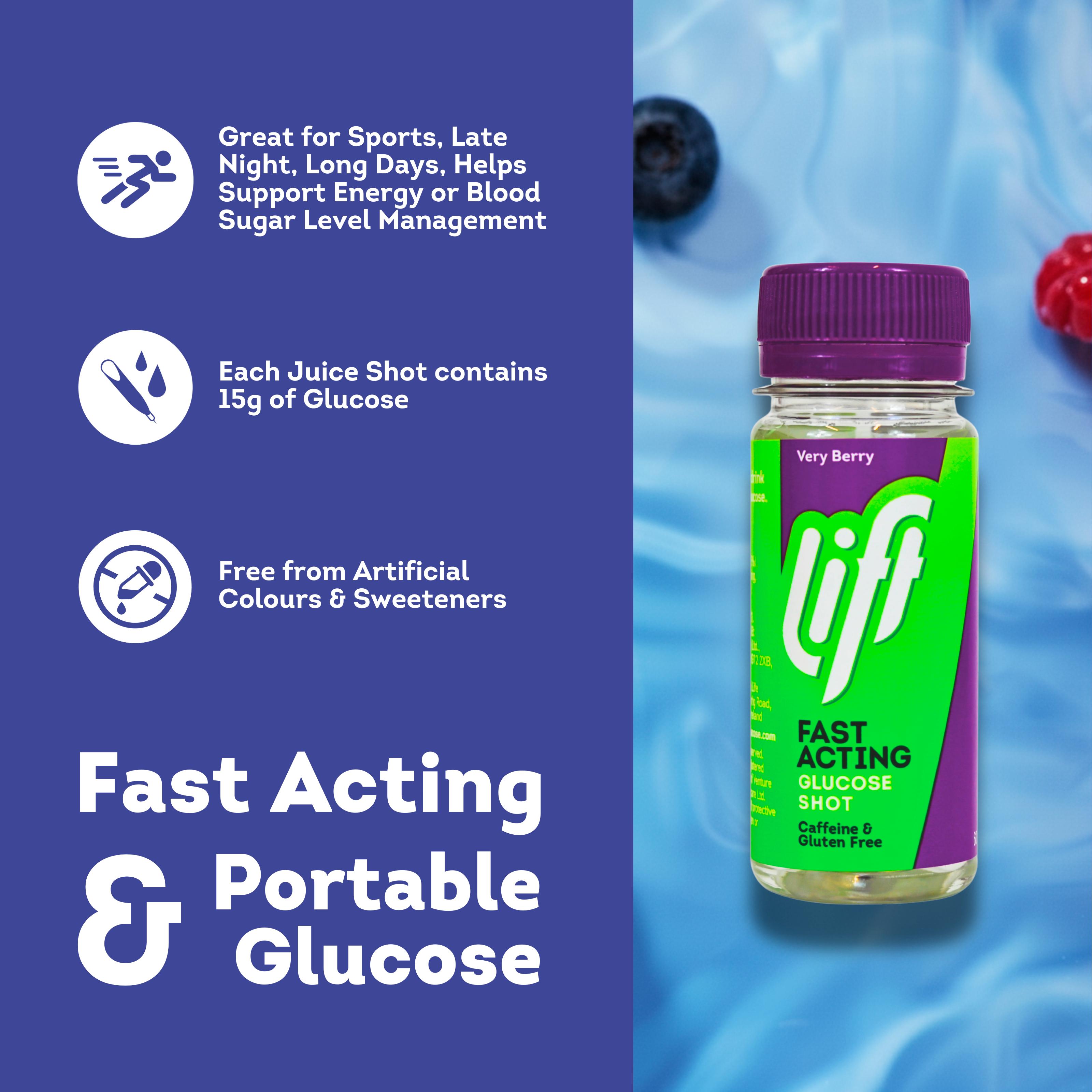 Lift Glucose Juice Very Berry Shot 60ml thumbnail 2